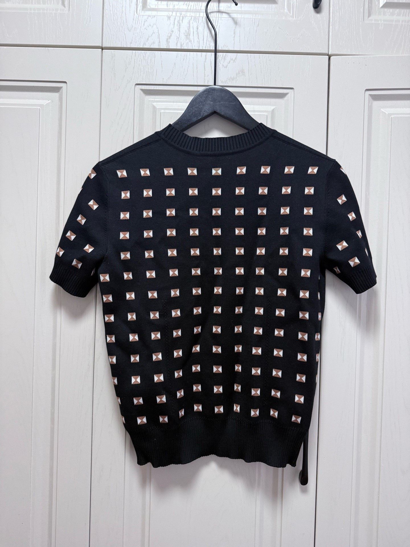 Hermes Hermes Printed Knit Short-Sleeve Top Size S / US 4 / IT 40 - 2 Thumbnail