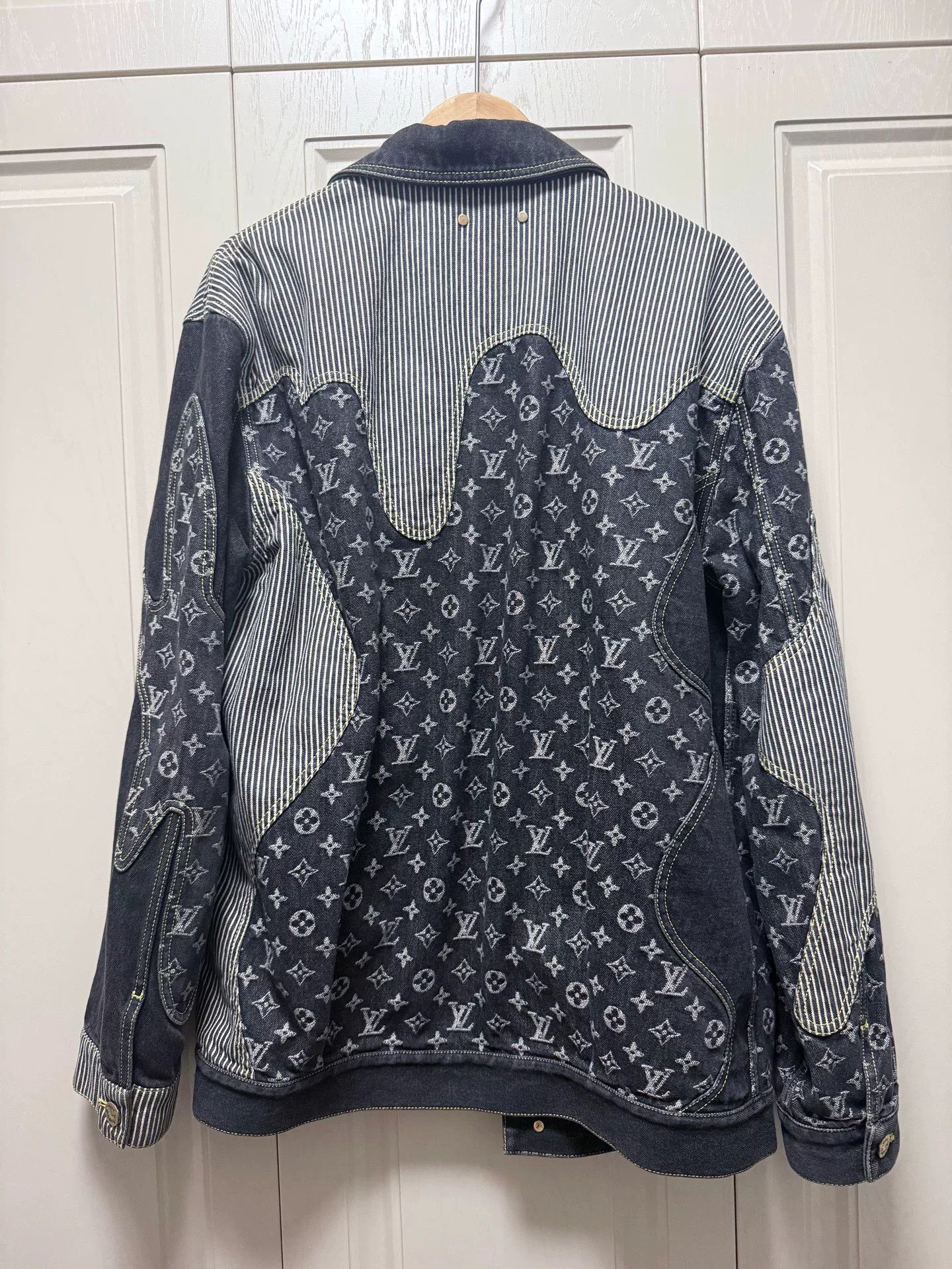 Louis Vuitton Louis Vuitton Nigo Deconstructed Denim Jacket Size US M / EU 48-50 / 2 - 2 Thumbnail