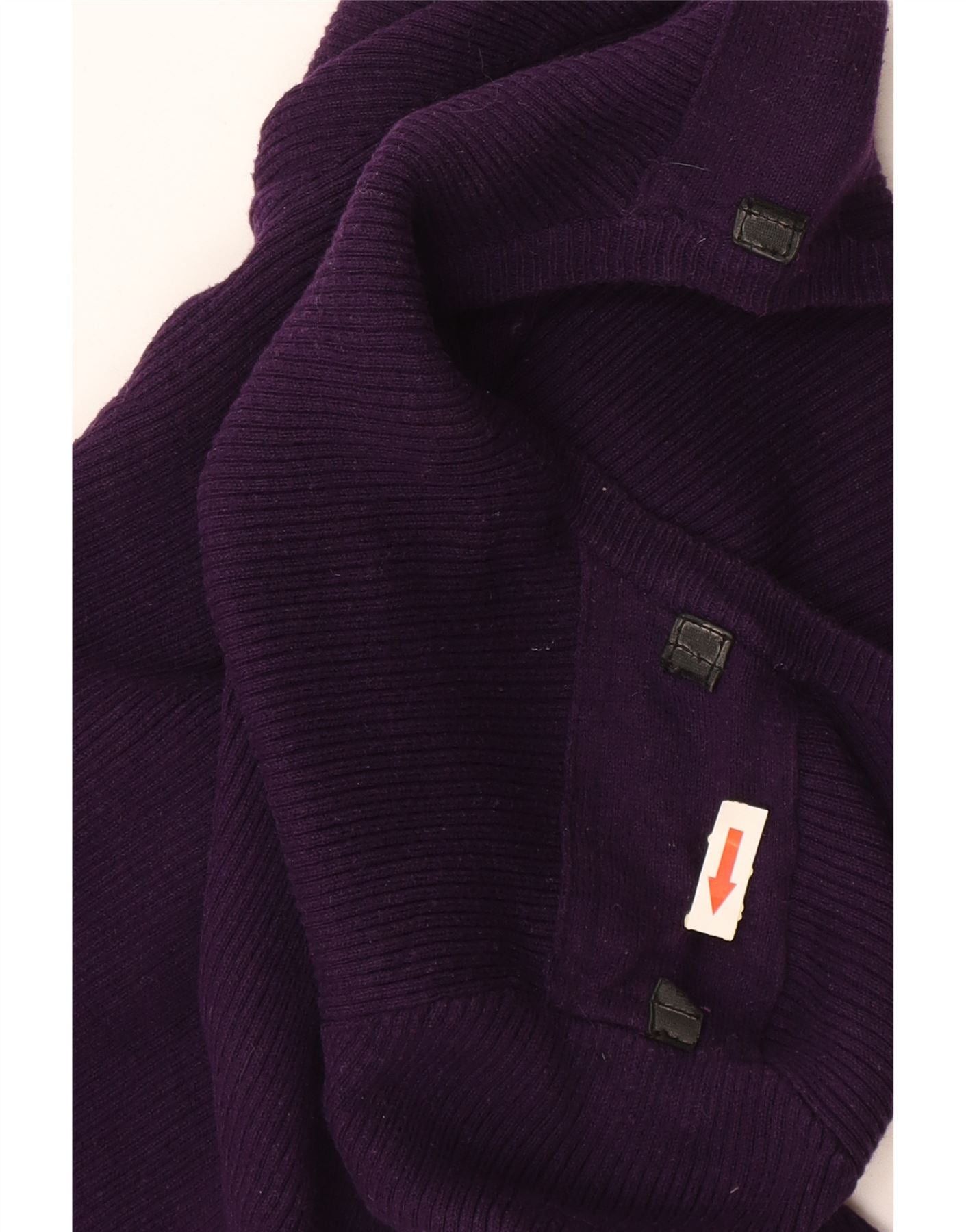 Ralph Lauren Womens Crop Boat Neck Jumper Sweater UK 10 Small Purple Size XS / US 0-2 / IT 36-38 - 3 Thumbnail