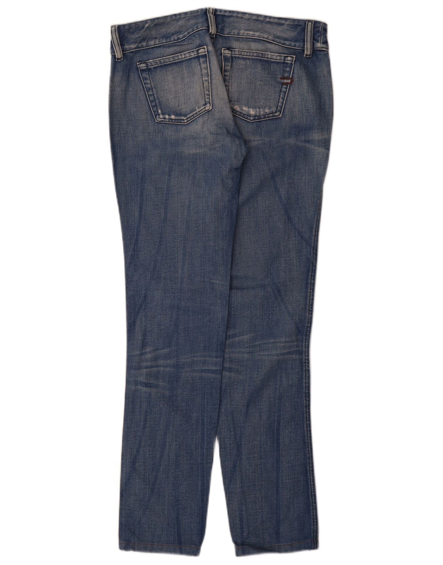 Diesel Womens Distressed Slim Jeans W29 L32 Blue Cotton Size 42" / US 20 - 2 Thumbnail