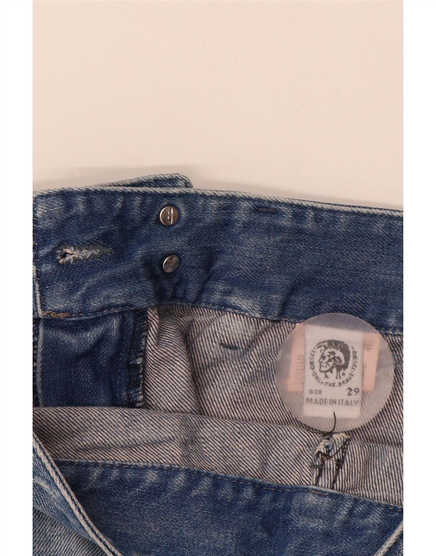 Diesel Womens Distressed Slim Jeans W29 L32 Blue Cotton Size 42" / US 20 - 3 Thumbnail