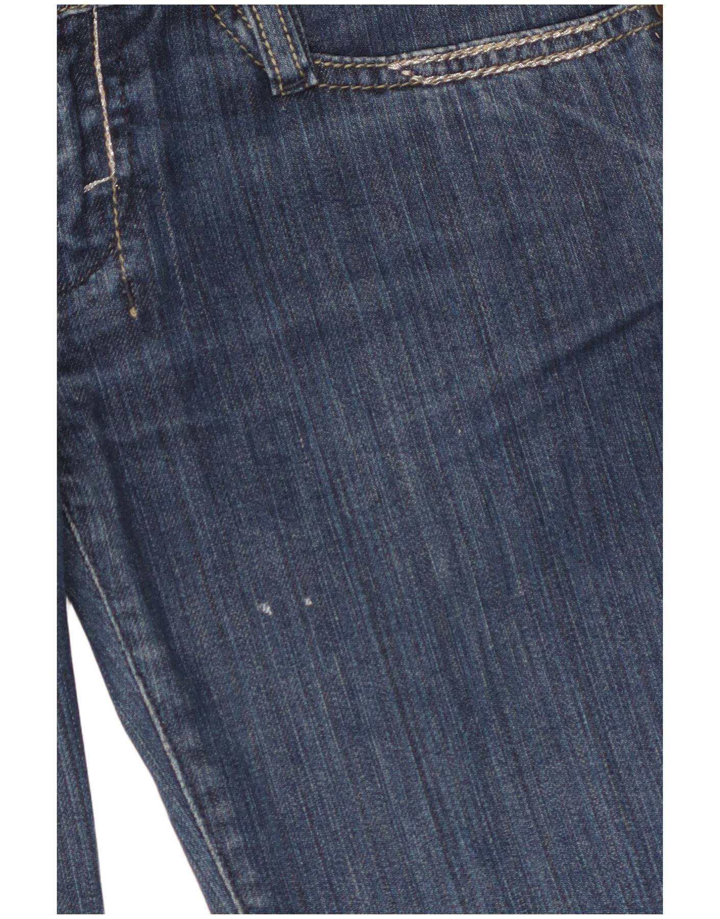 Diesel Womens Matic Low Waist Slim Straight Jeans W26 L34 Blue Cott Size 42" / US 20 - 3 Thumbnail