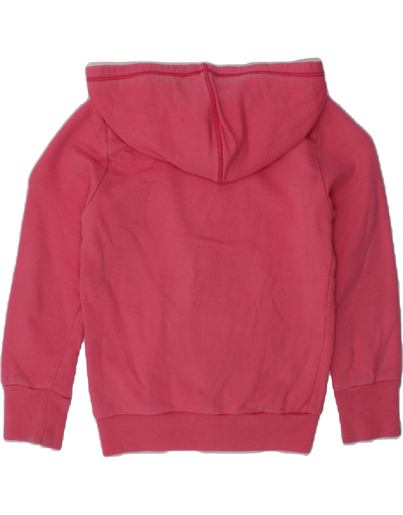 Diesel Girls Zip Hoodie Sweater 3-4 Years Pink Cotton Size XXS / US 00 / IT 34 - 2 Thumbnail