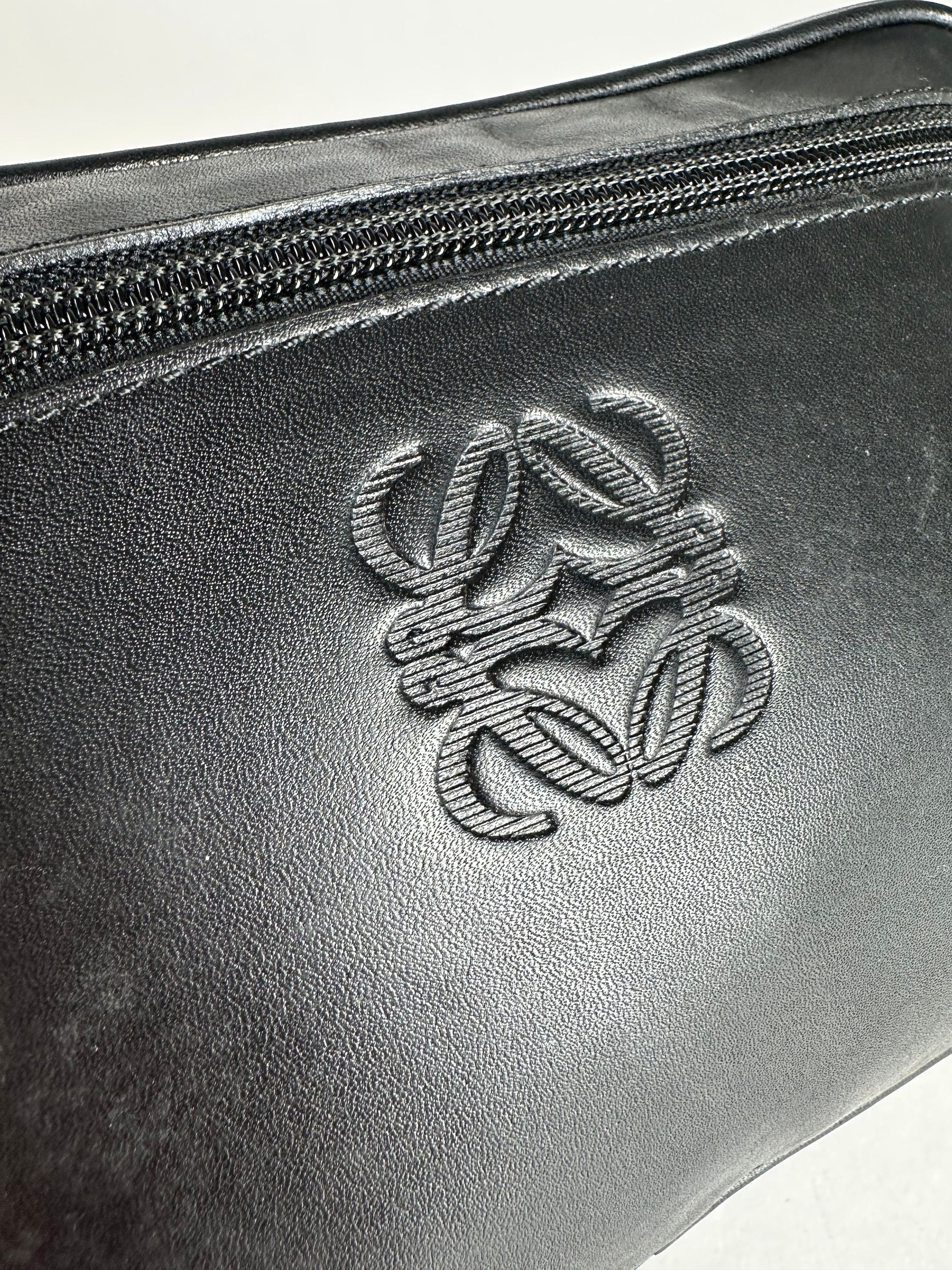 Loewe Vintage Madrid Leather Clutch Black Size ONE SIZE - 10 Thumbnail