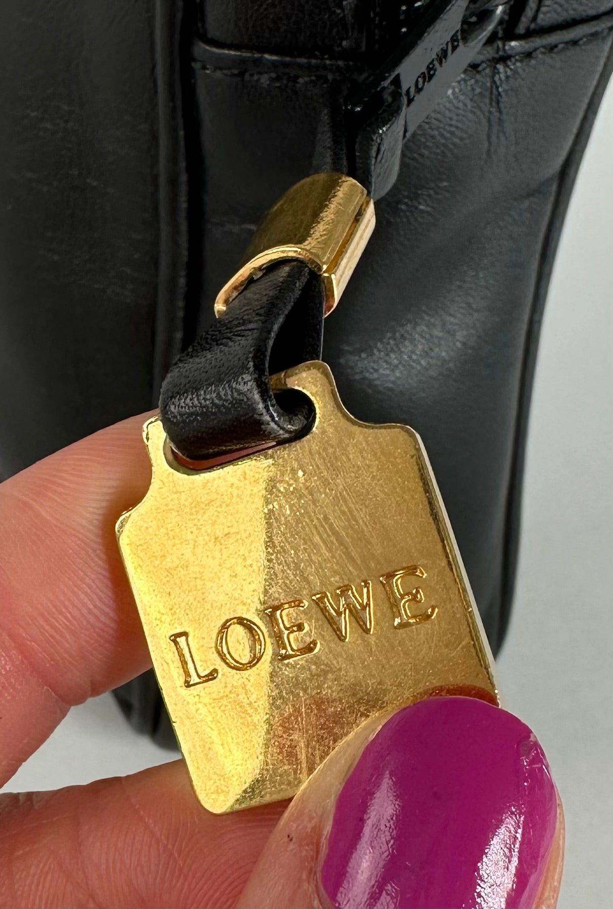 Loewe Vintage Madrid Leather Clutch Black Size ONE SIZE - 5 Thumbnail