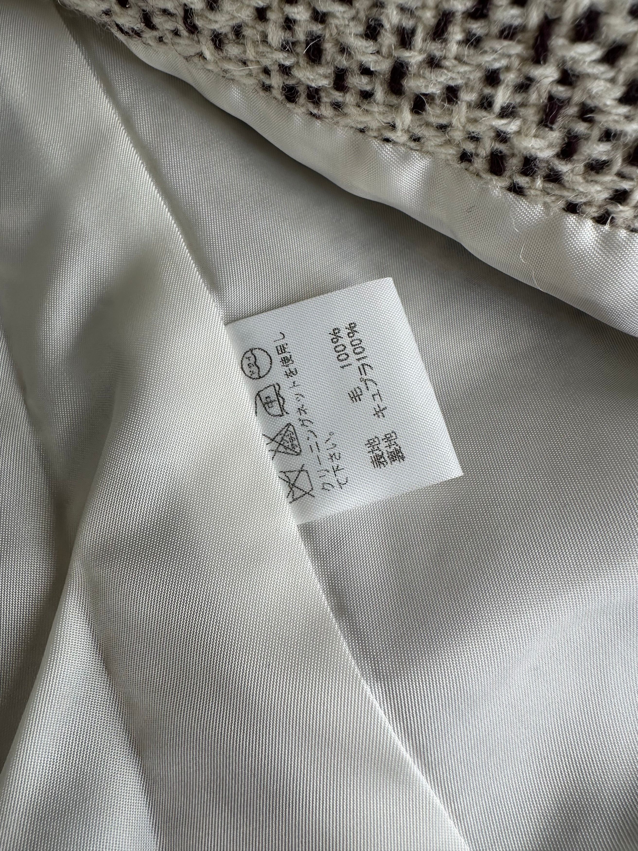 Issey Miyake Vintage Wool Coat Abstract White M Size M / US 6-8 / IT 42-44 - 8 Thumbnail