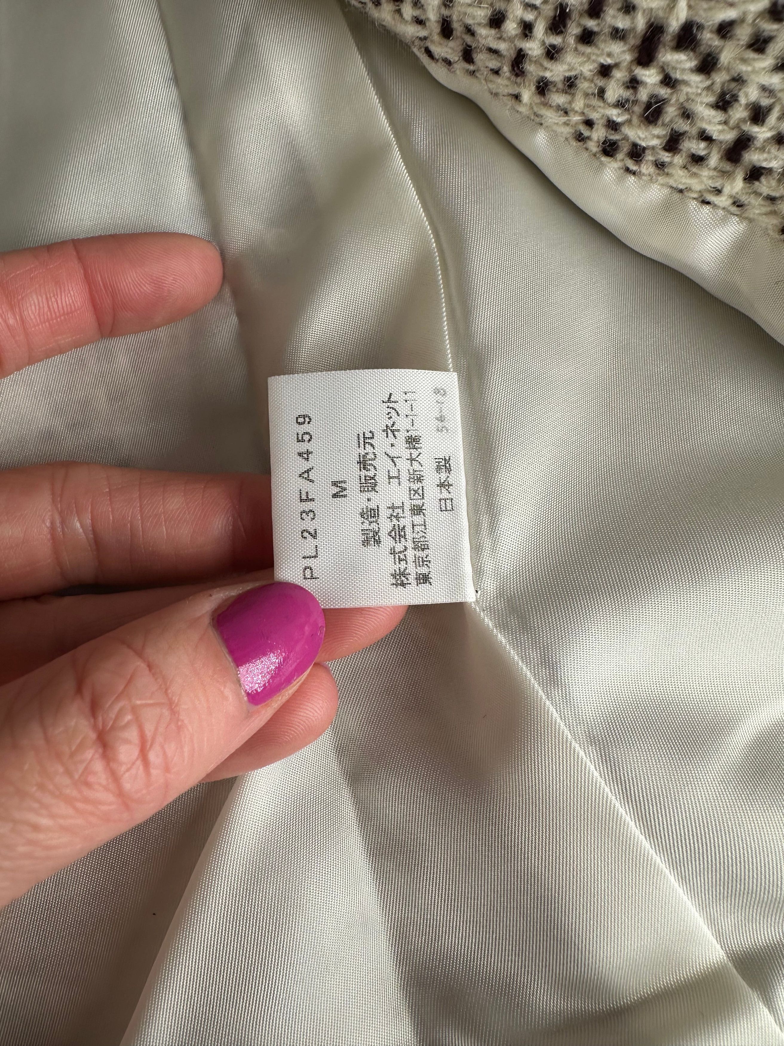 Issey Miyake Vintage Wool Coat Abstract White M Size M / US 6-8 / IT 42-44 - 9 Thumbnail