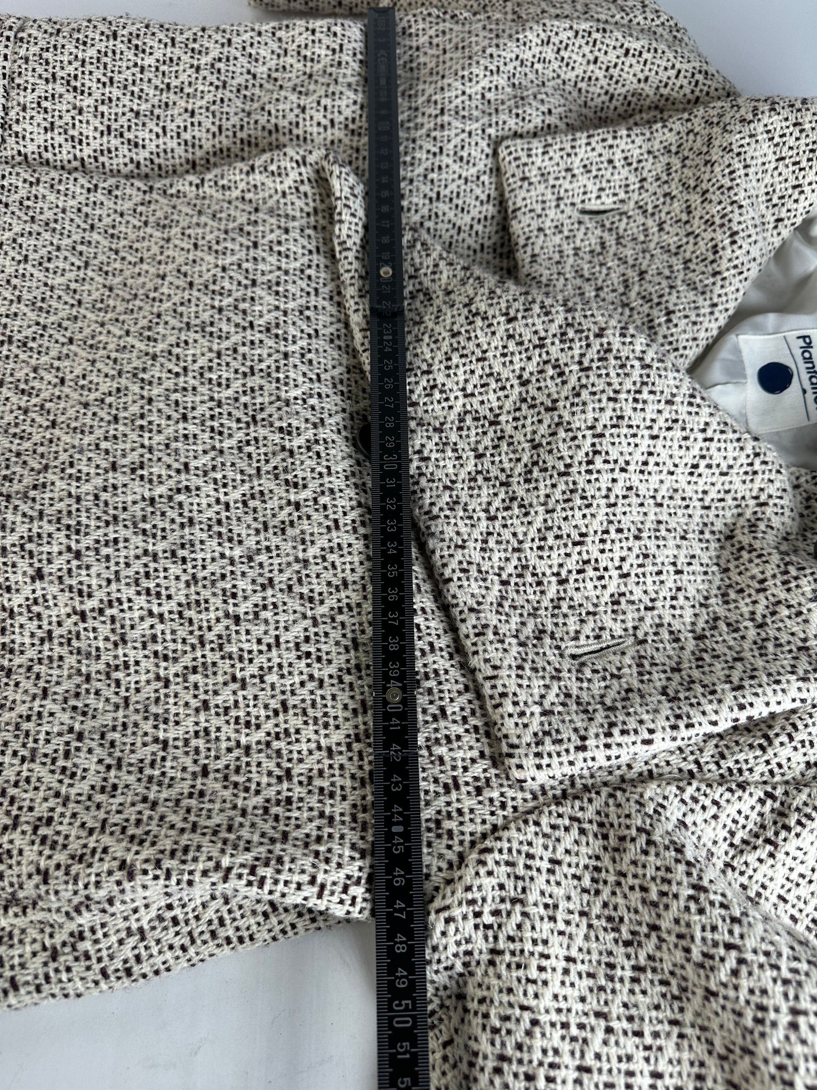 Issey Miyake Vintage Wool Coat Abstract White M Size M / US 6-8 / IT 42-44 - 11 Thumbnail