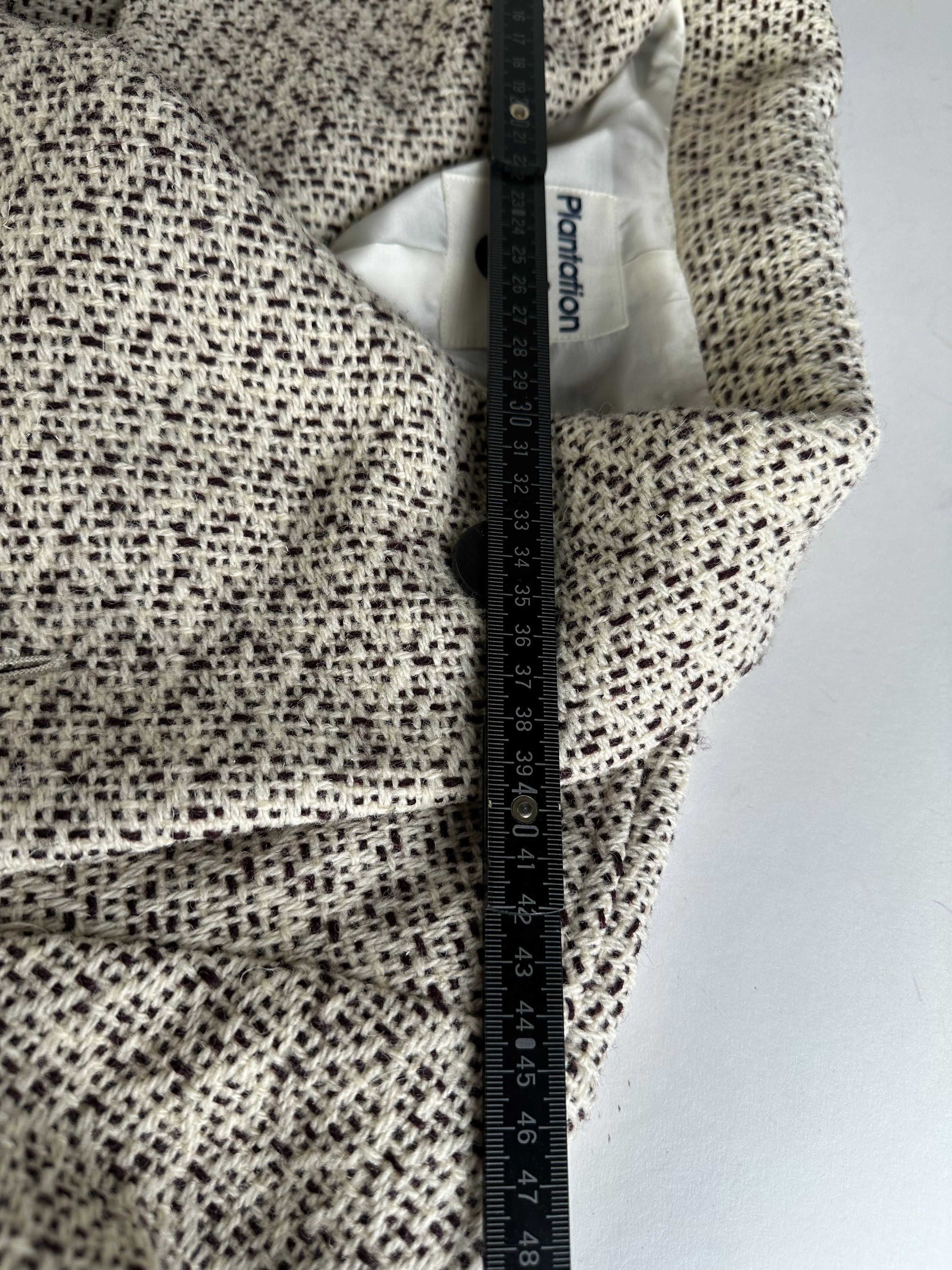 Issey Miyake Vintage Wool Coat Abstract White M Size M / US 6-8 / IT 42-44 - 12 Thumbnail