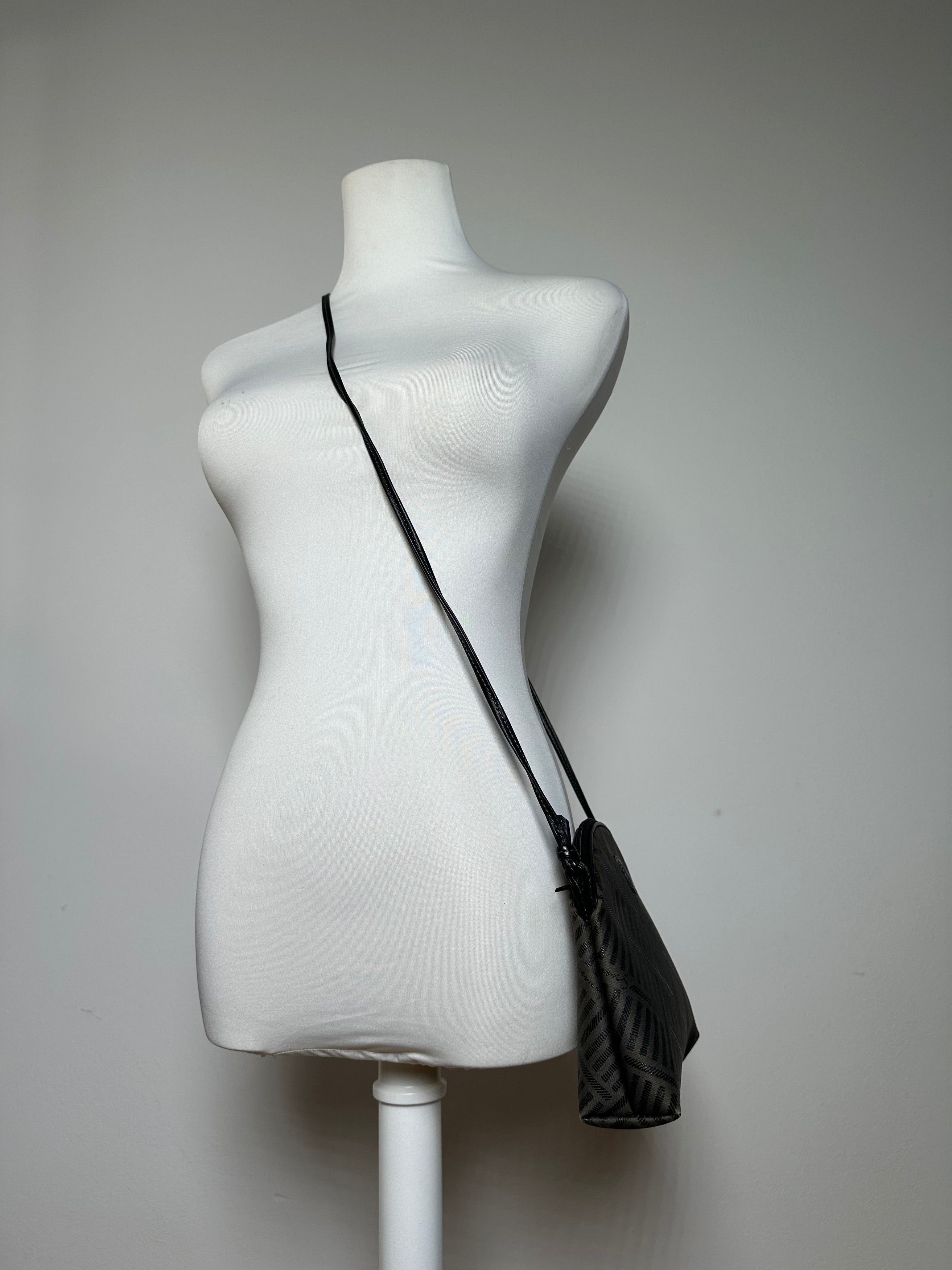 Givenchy Vintage Canvas Shoulder Bag Black Grey Size ONE SIZE - 6 Thumbnail