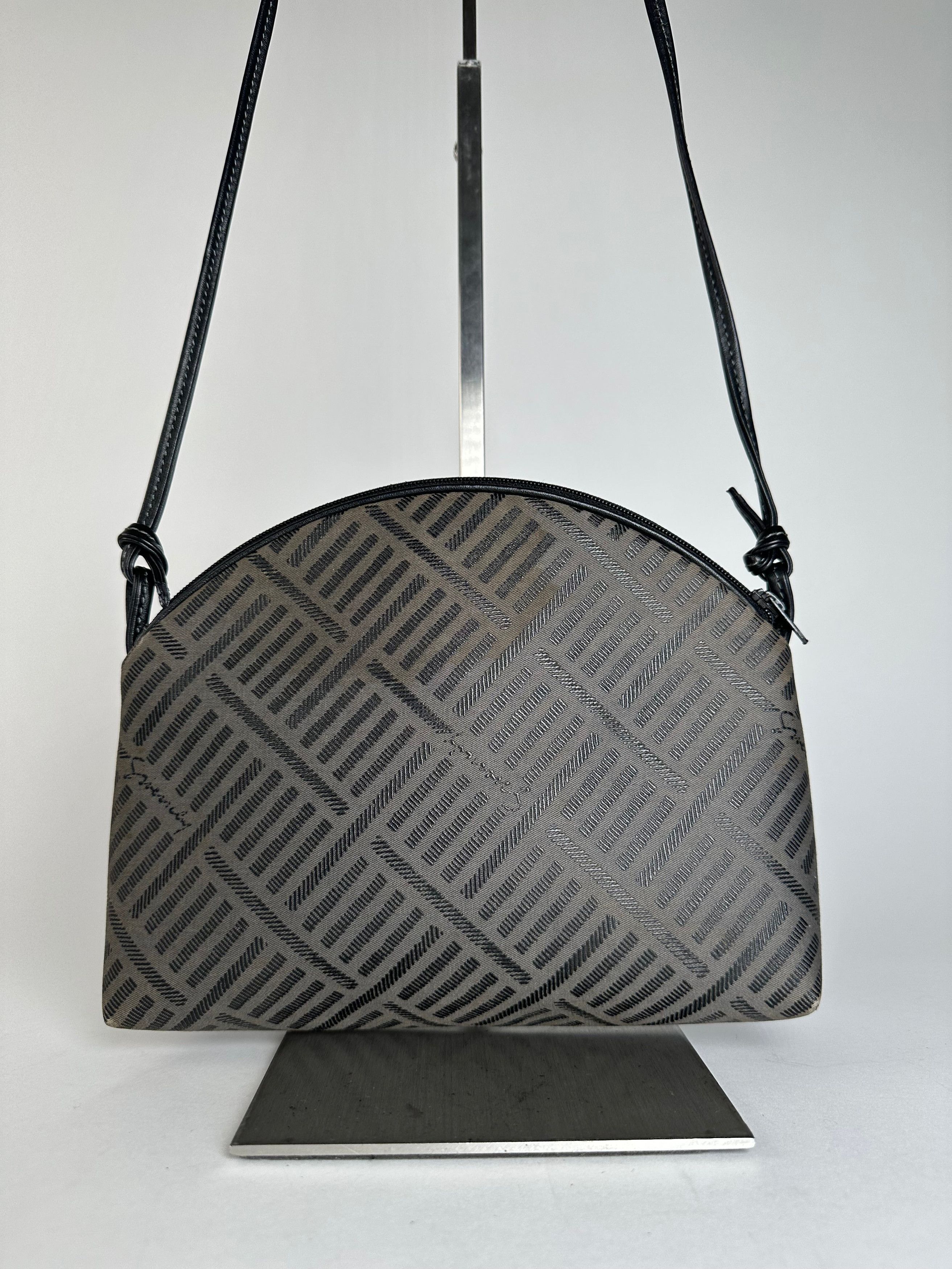 Givenchy Vintage Canvas Shoulder Bag Black Grey Size ONE SIZE - 14 Thumbnail