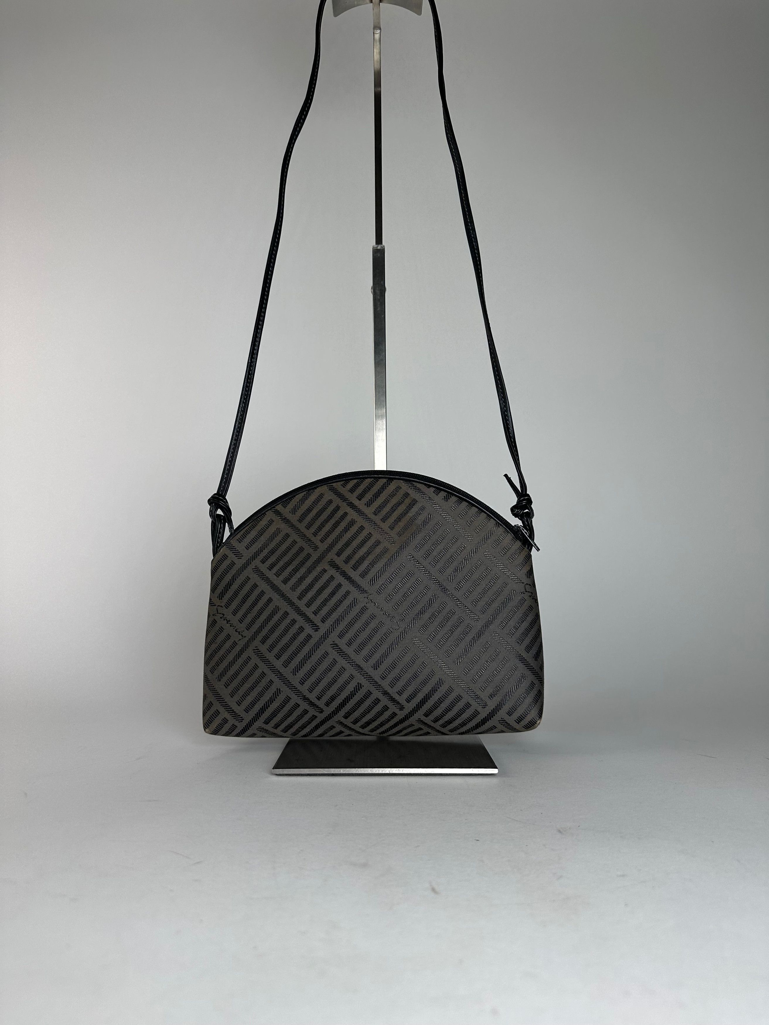 Givenchy Vintage Canvas Shoulder Bag Black Grey Size ONE SIZE - 2 Thumbnail