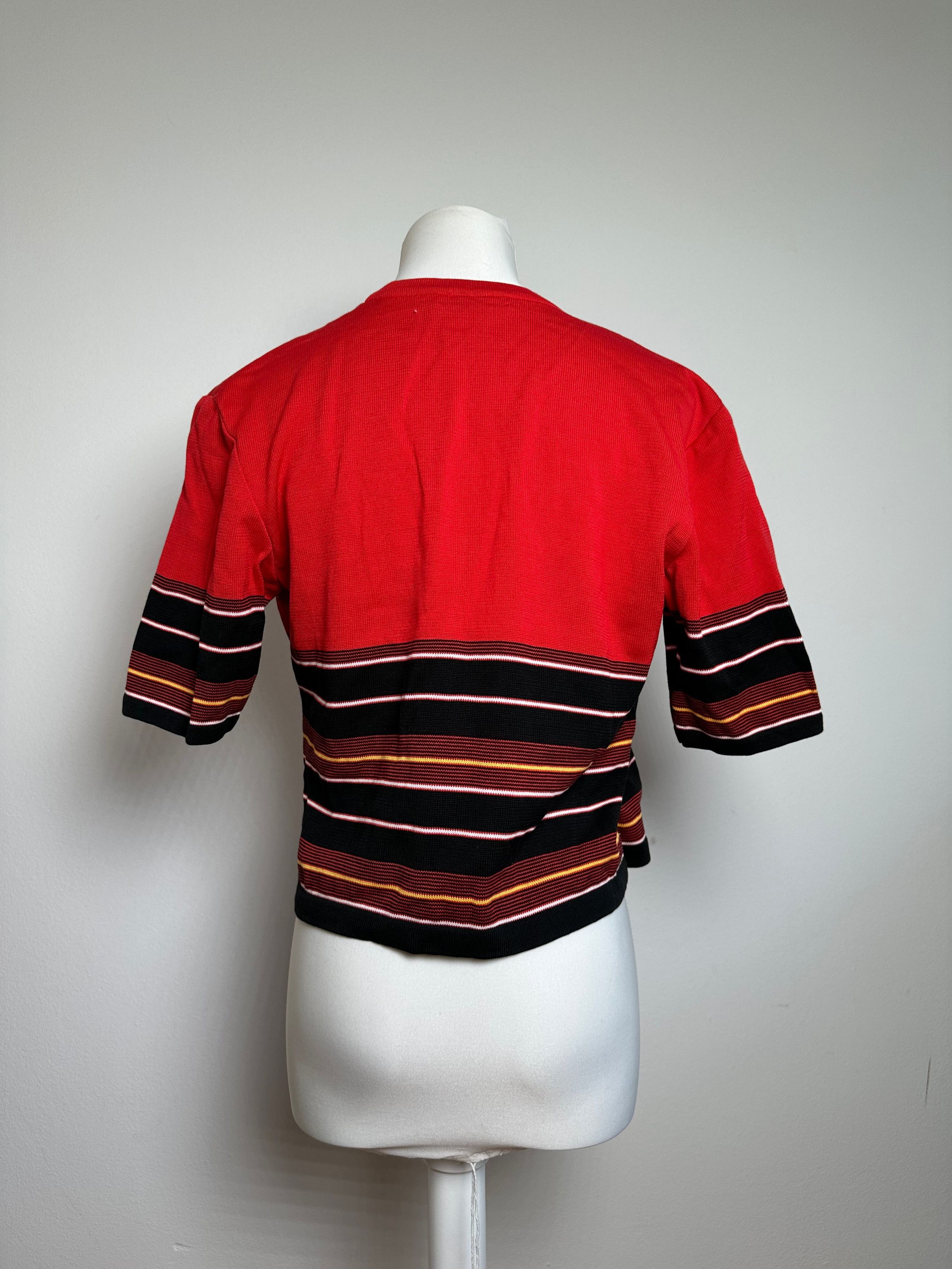 Dior Vintage Striped Top M Red Size M / US 6-8 / IT 42-44 - 4 Thumbnail