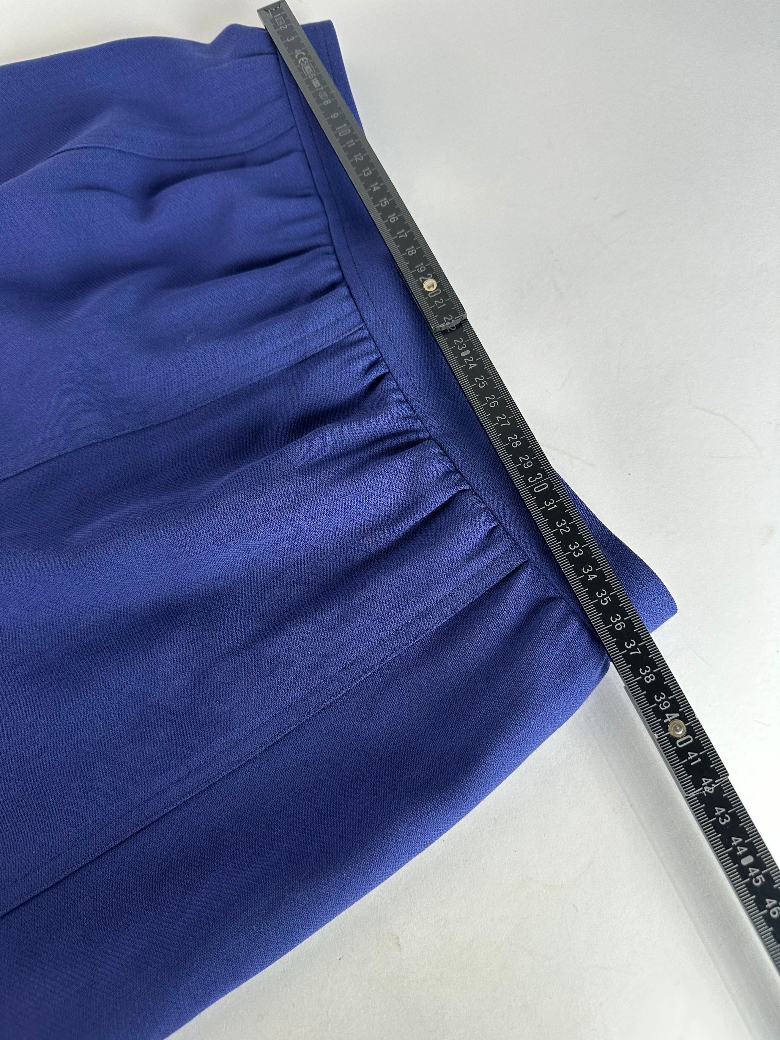 Chloe Vintage Wool Skirt Blue M Size 27" / US 4 / IT 40 - 5 Thumbnail