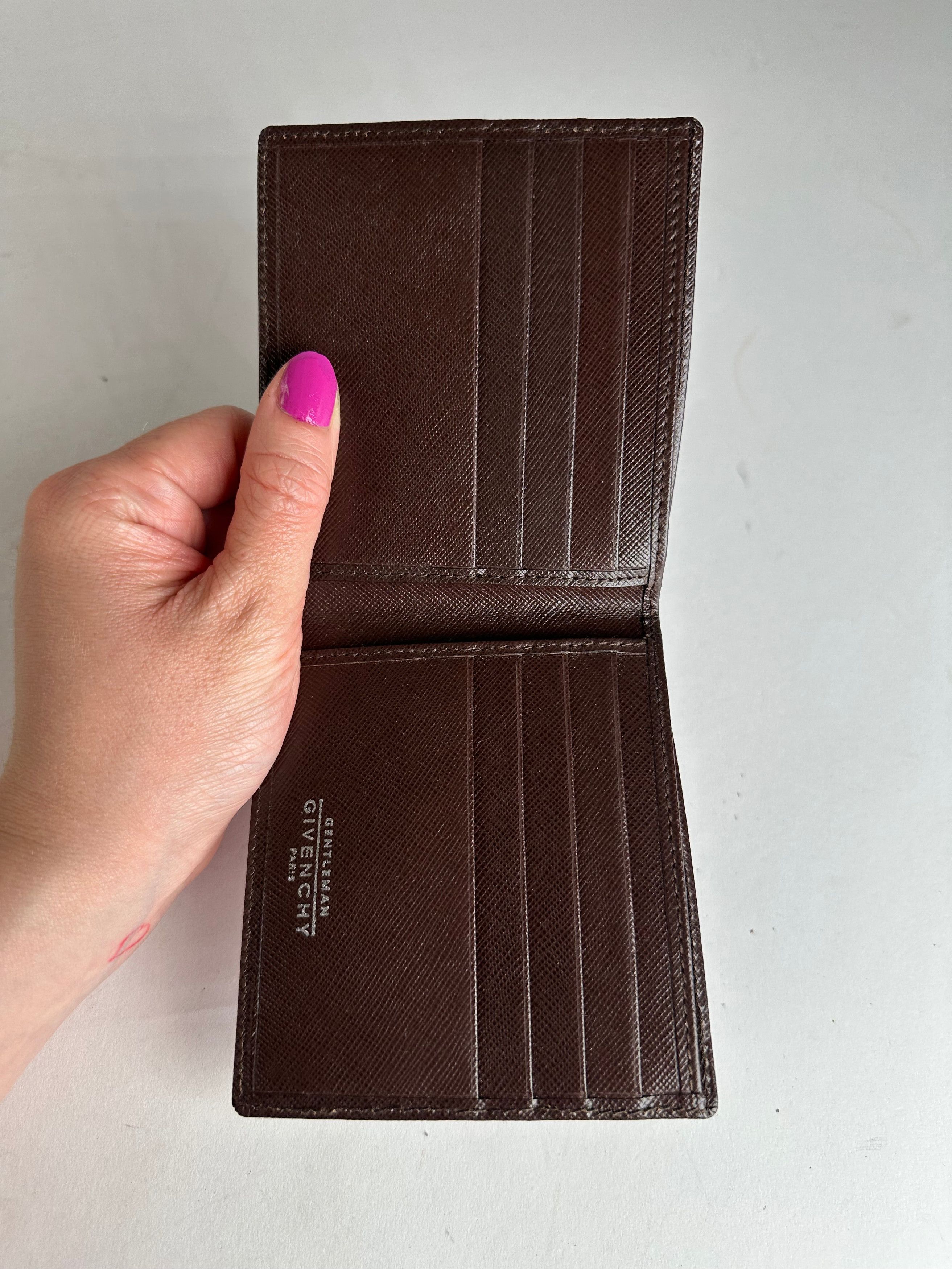 Givenchy Vintage Leather Card Holder Brown Size ONE SIZE - 4 Thumbnail