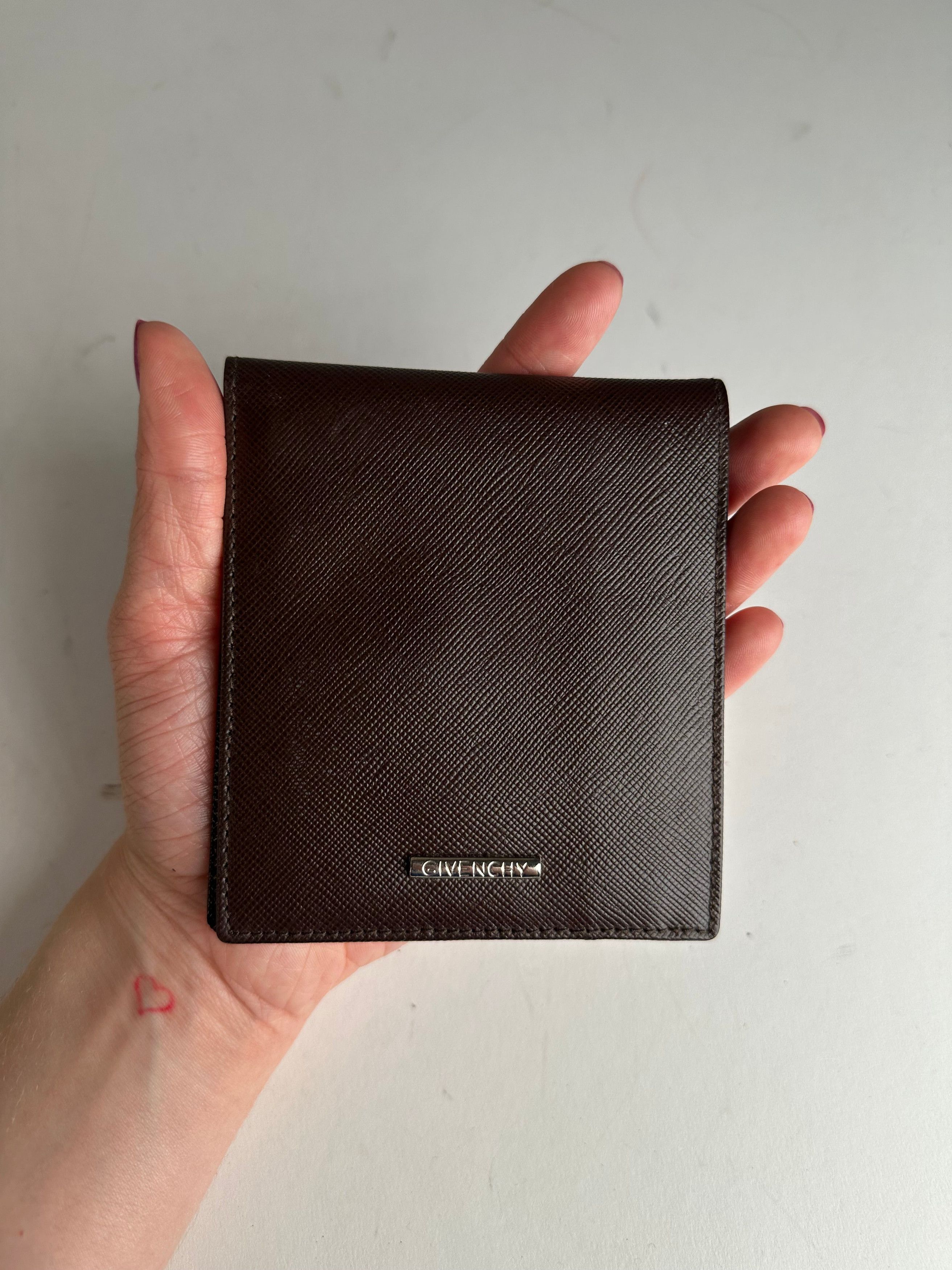 Givenchy Vintage Leather Card Holder Brown Size ONE SIZE - 3 Thumbnail