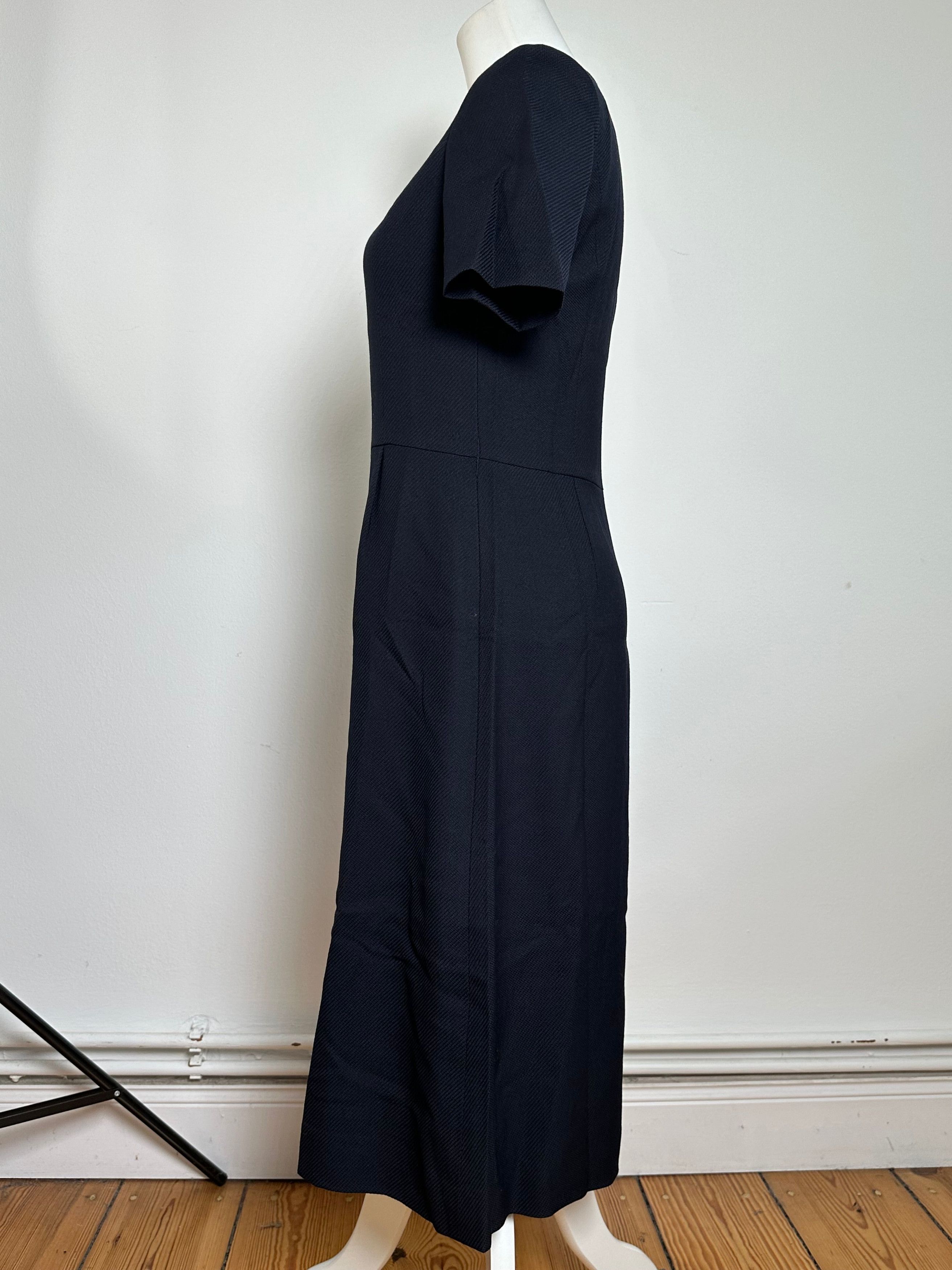 Courreges Vintage Wool Dress Navy M Size S / US 4 / IT 40 - 2 Thumbnail