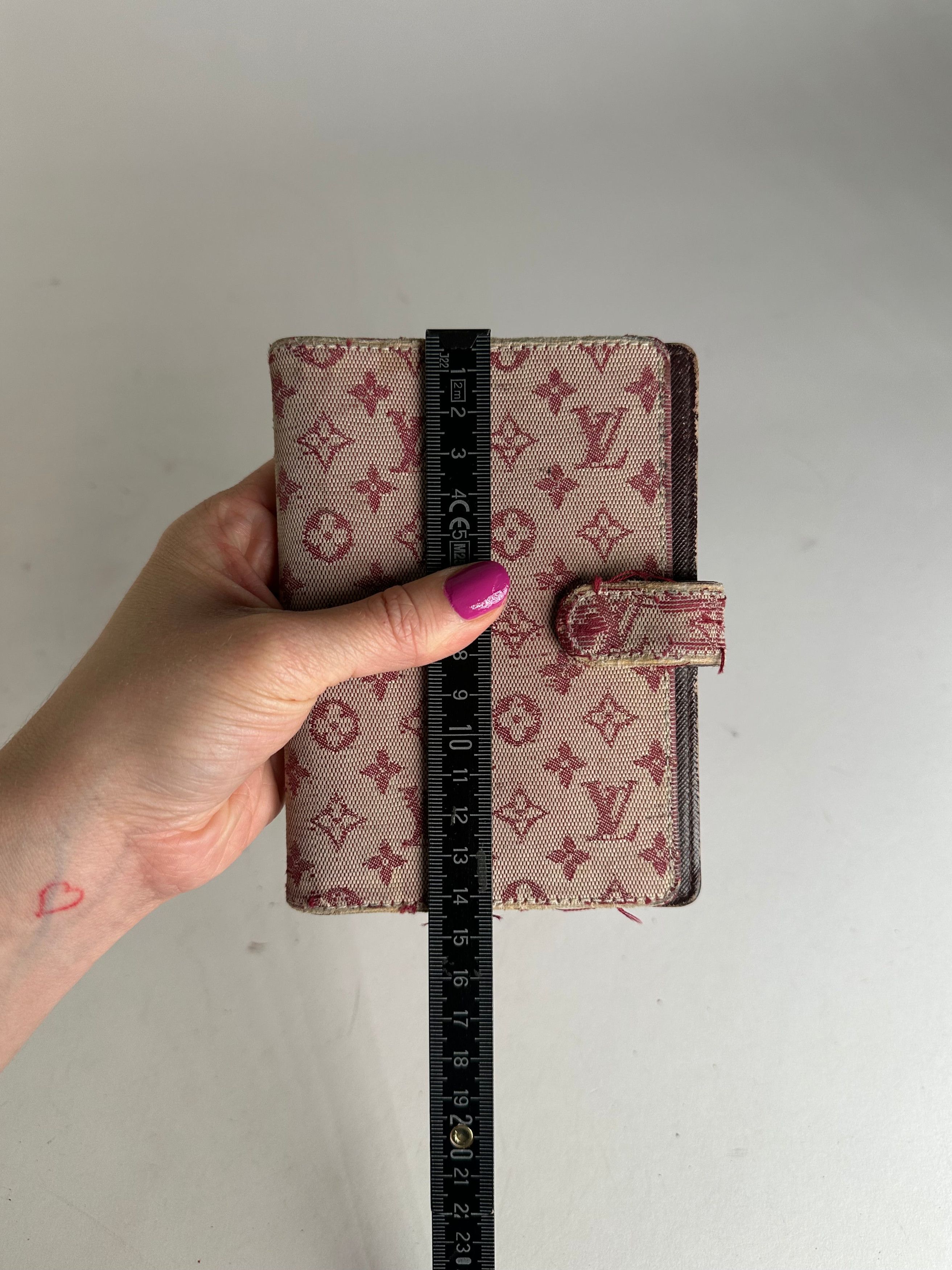 Louis Vuitton Vintage Denim Leather Card Holder / Oraganizer Purple Beige Size ONE SIZE - 6 Thumbnail