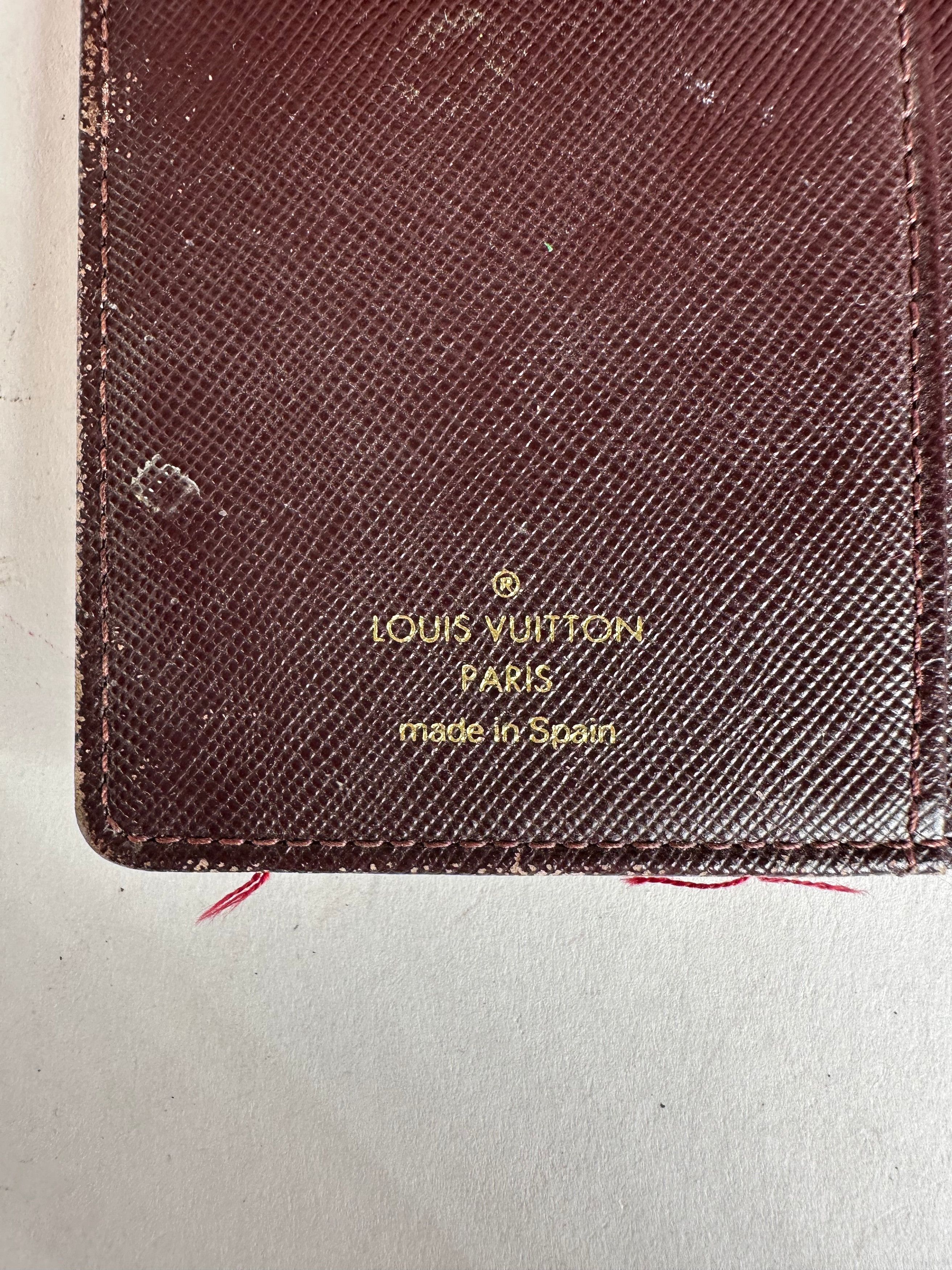 Louis Vuitton Vintage Denim Leather Card Holder / Oraganizer Purple Beige Size ONE SIZE - 4 Thumbnail