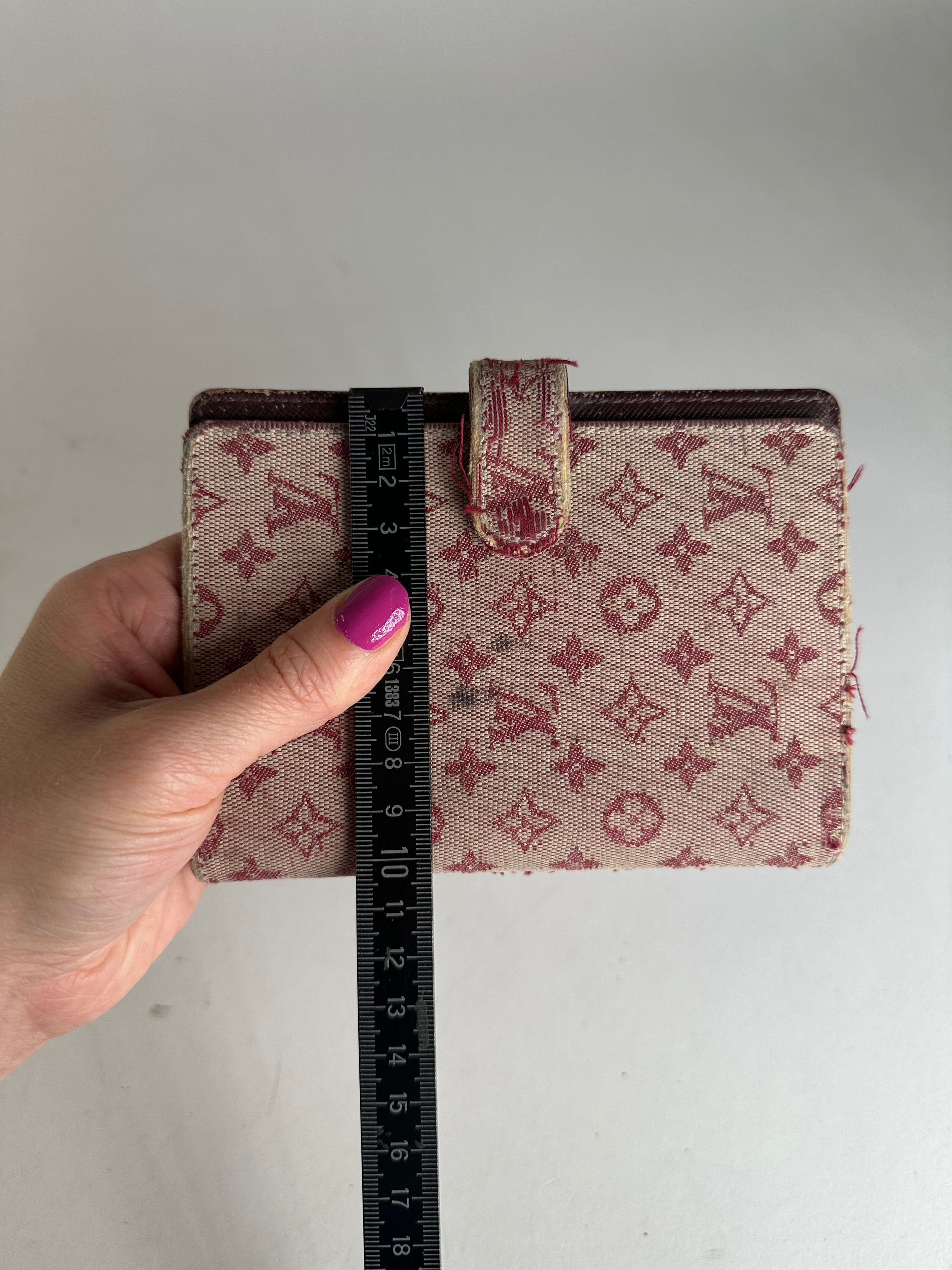 Louis Vuitton Vintage Denim Leather Card Holder / Oraganizer Purple Beige Size ONE SIZE - 7 Thumbnail