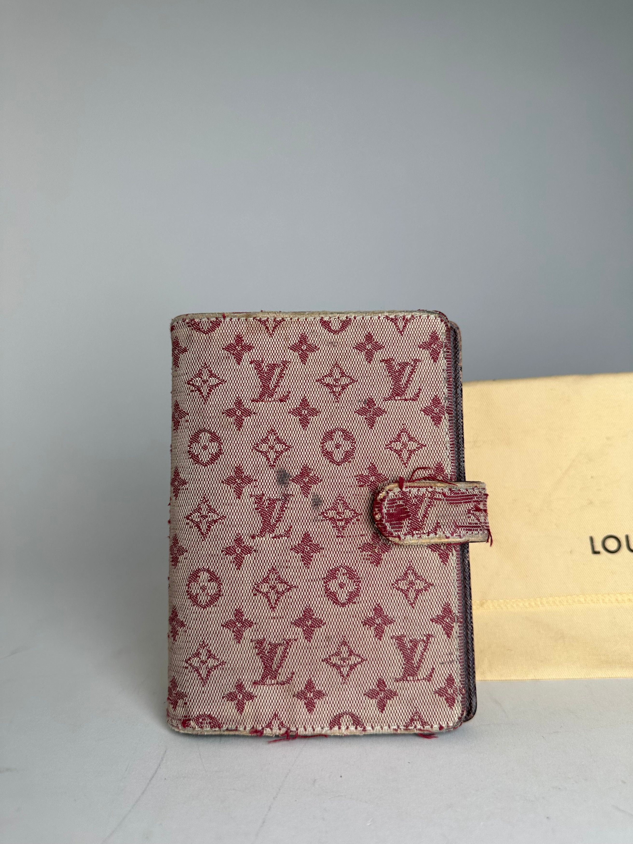 Louis Vuitton Vintage Denim Leather Card Holder / Oraganizer Purple Beige Size ONE SIZE - 10 Thumbnail