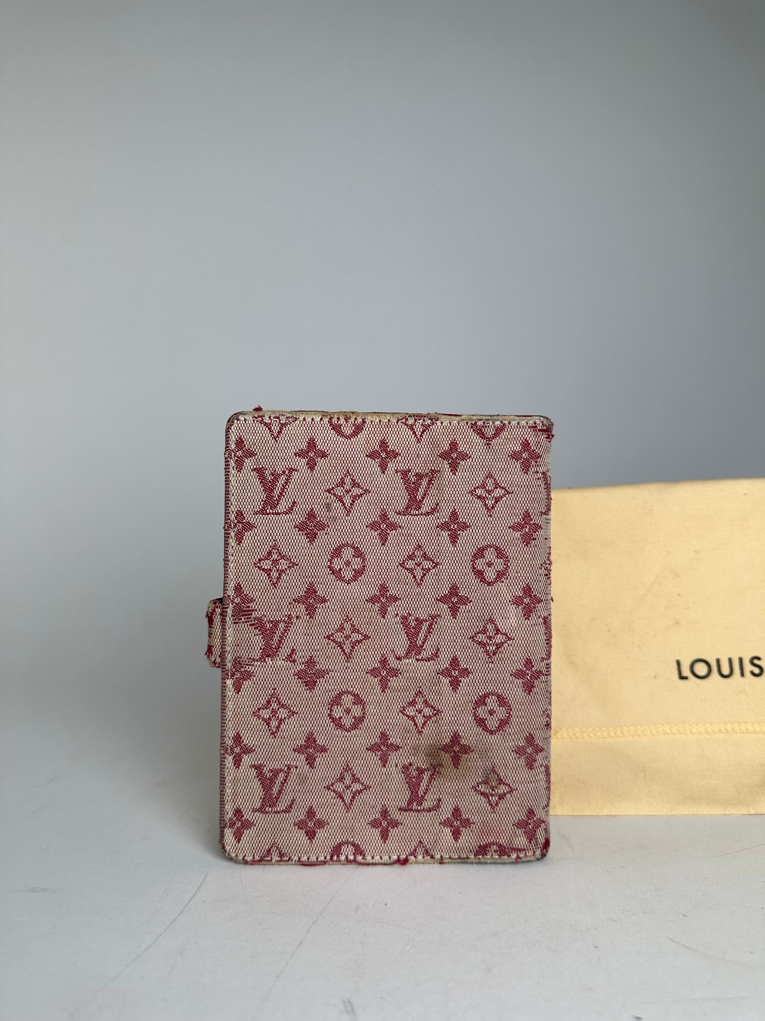 Louis Vuitton Vintage Denim Leather Card Holder / Oraganizer Purple Beige Size ONE SIZE - 2 Thumbnail