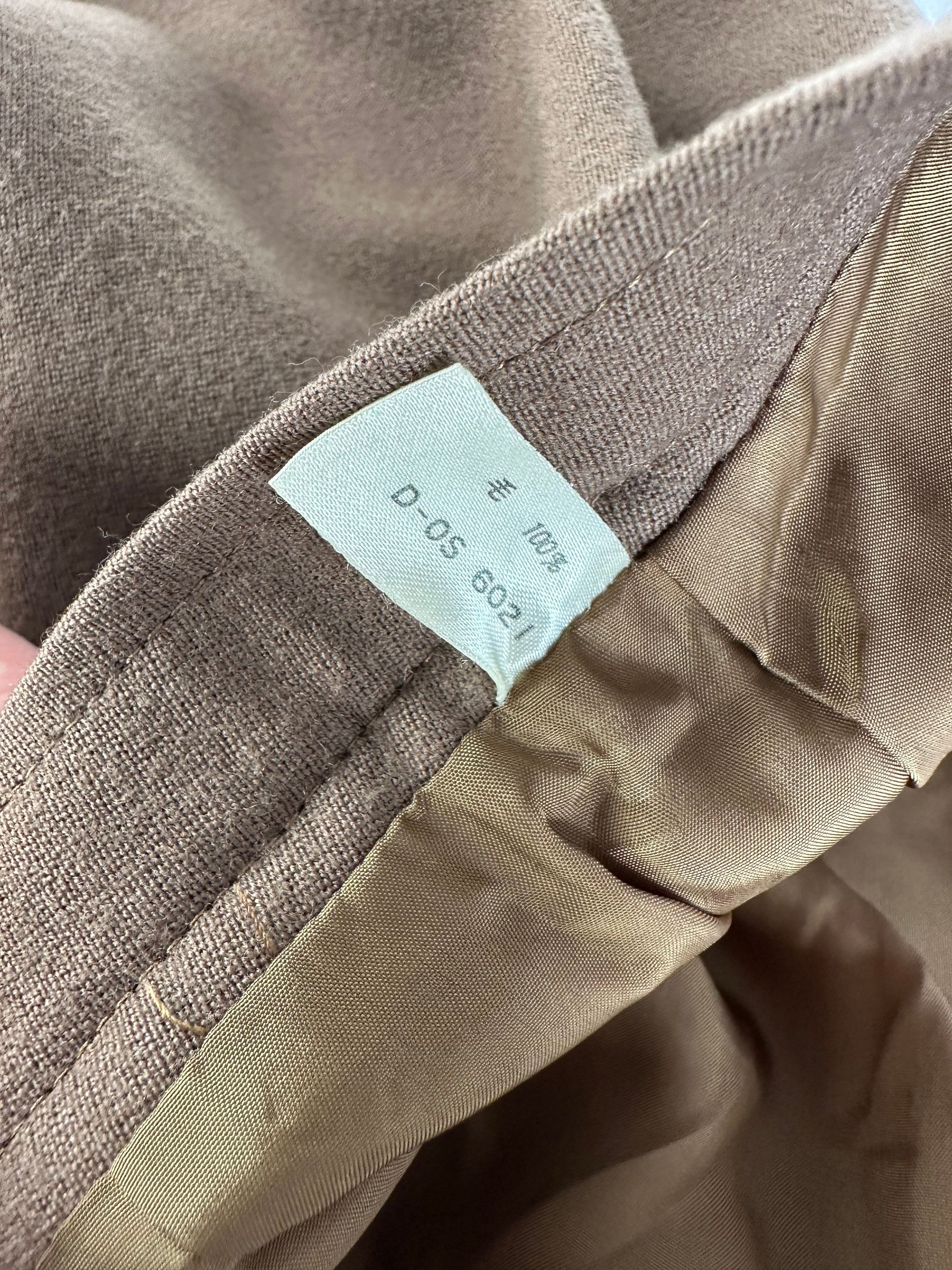 Chloe Vintage Wool Skirt FR42 Brown Size 30" / US 8 / IT 44 - 9 Thumbnail