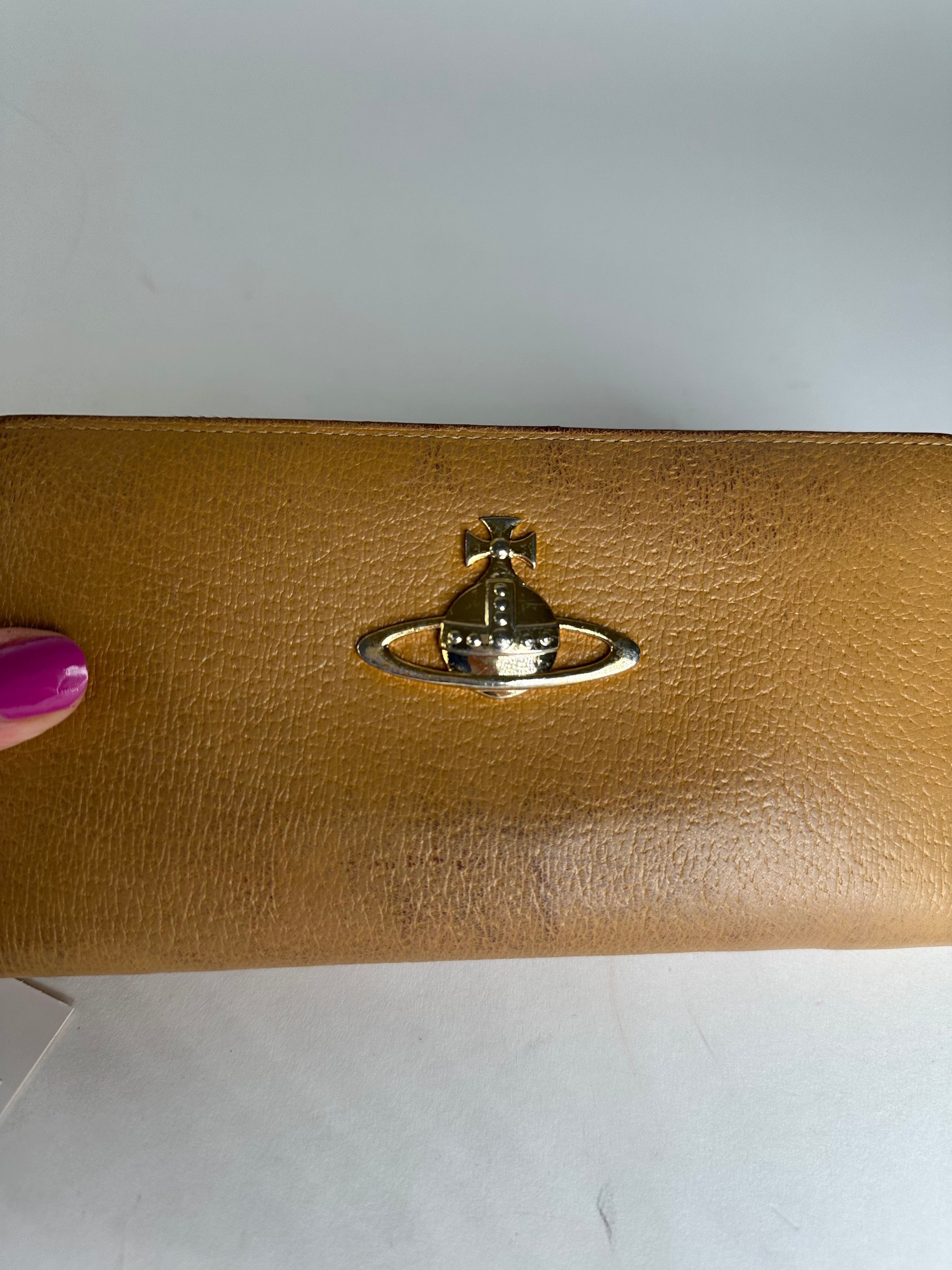 Vivienne Westwood Vintage Leather Wallet Camel Size ONE SIZE - 12 Thumbnail