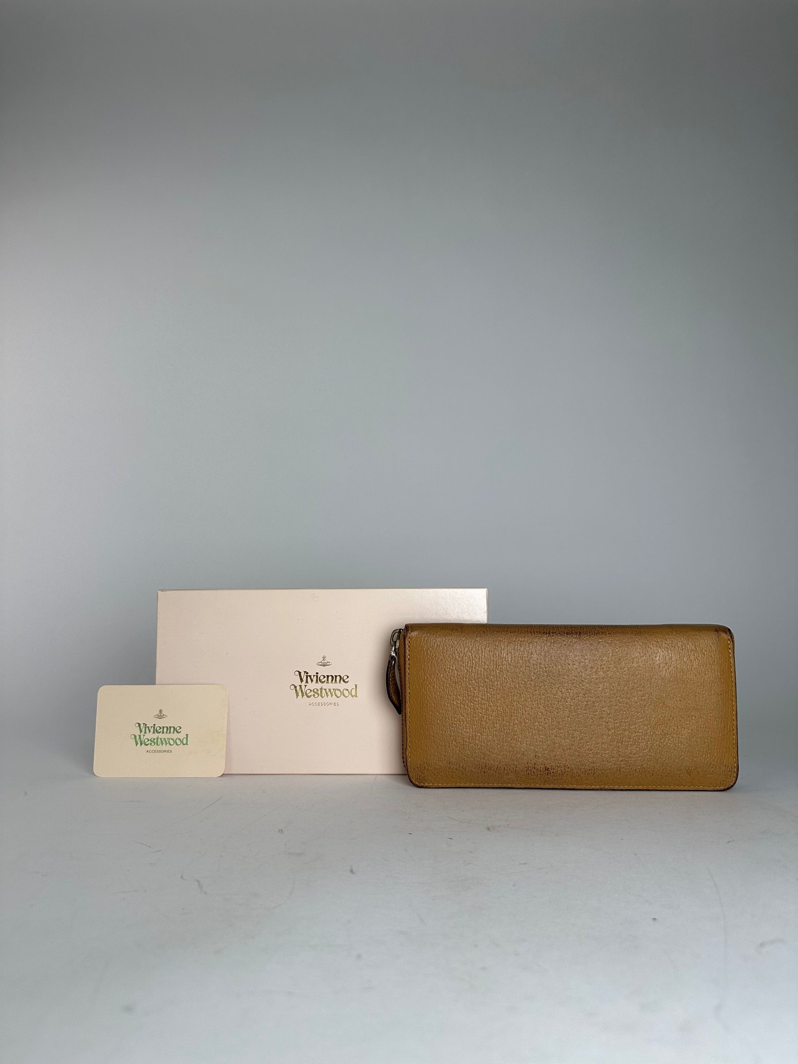 Vivienne Westwood Vintage Leather Wallet Camel Size ONE SIZE - 2 Thumbnail