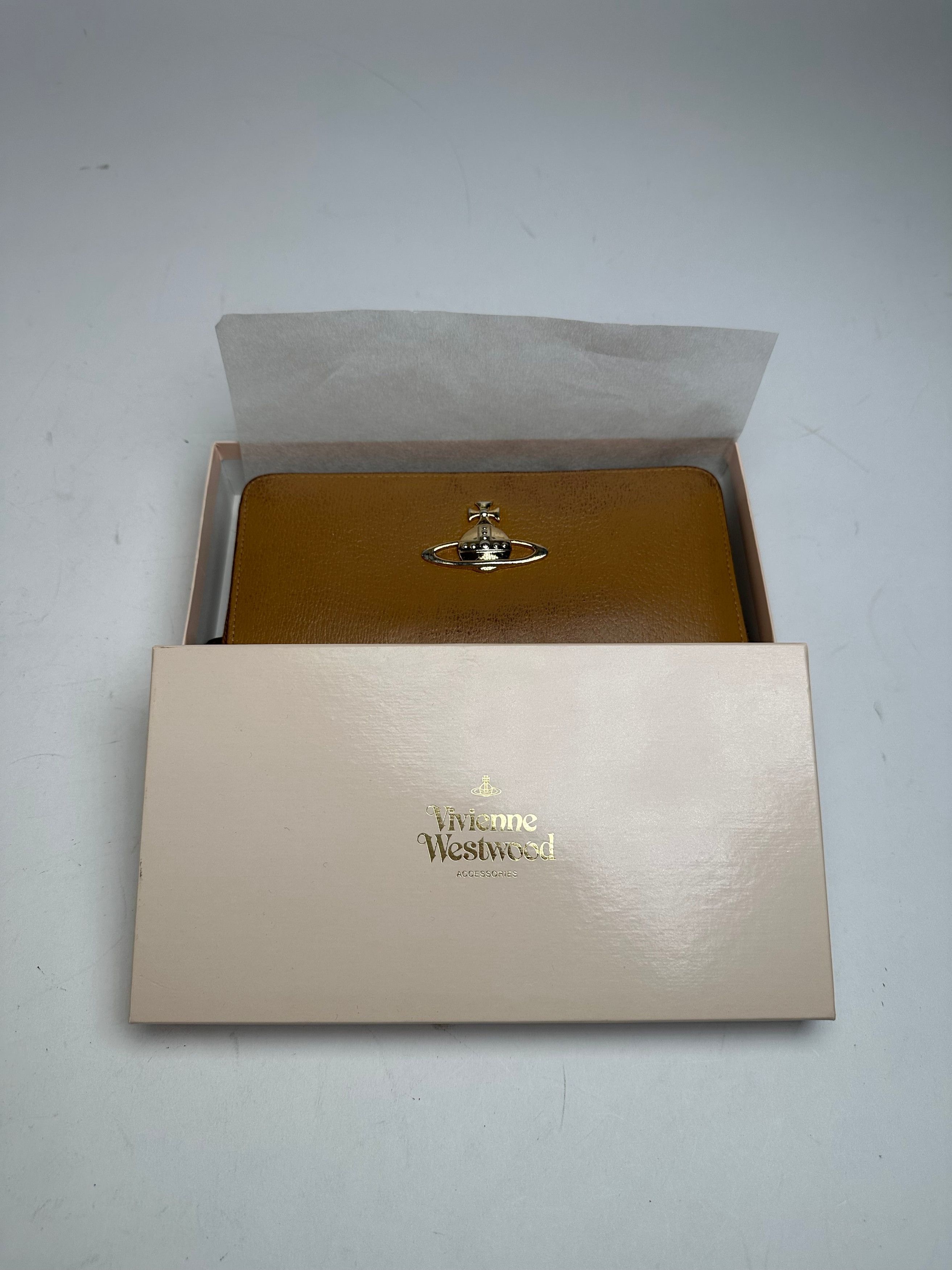 Vivienne Westwood Vintage Leather Wallet Camel Size ONE SIZE - 5 Thumbnail