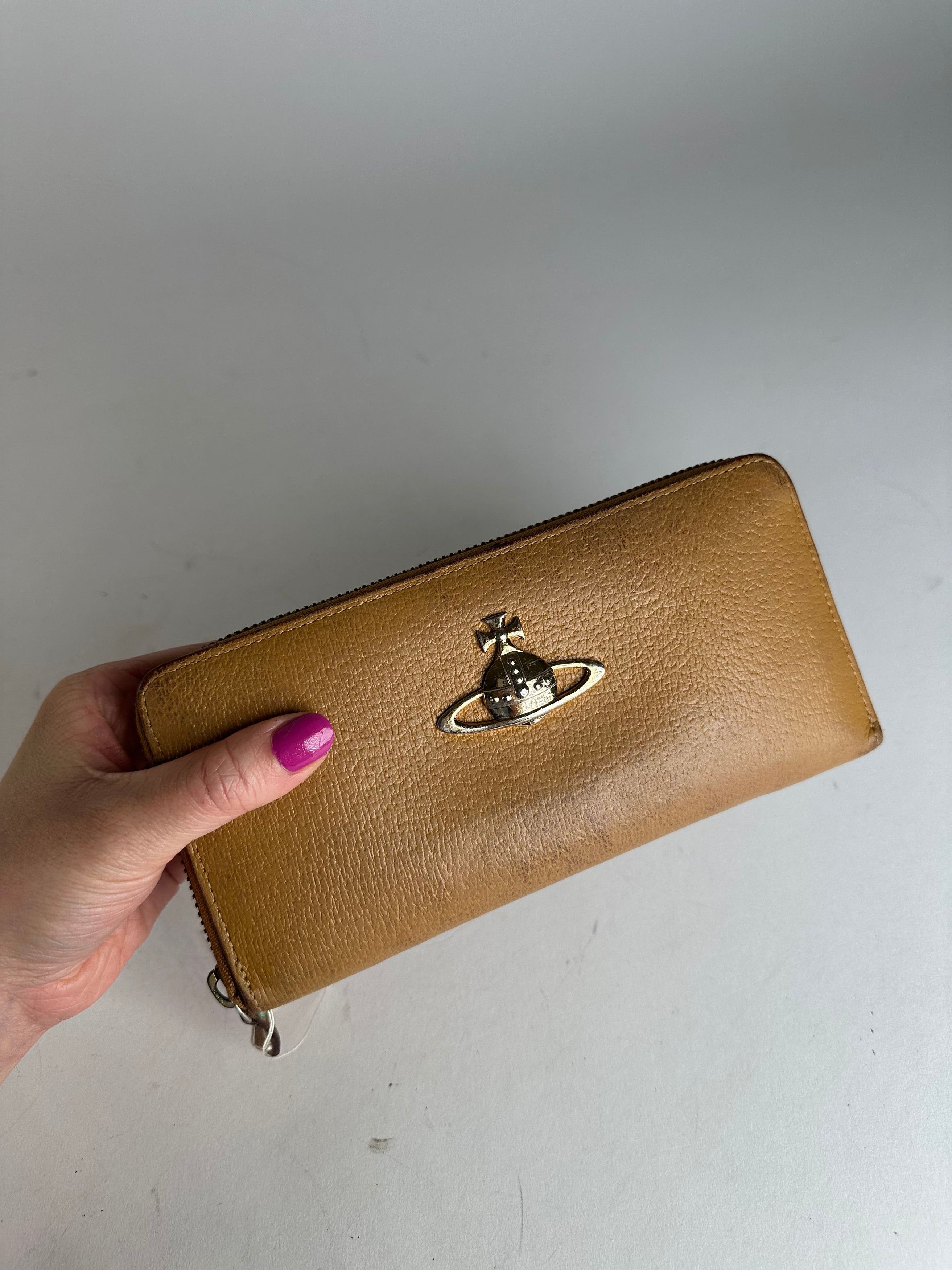 Vivienne Westwood Vintage Leather Wallet Camel Size ONE SIZE - 6 Thumbnail