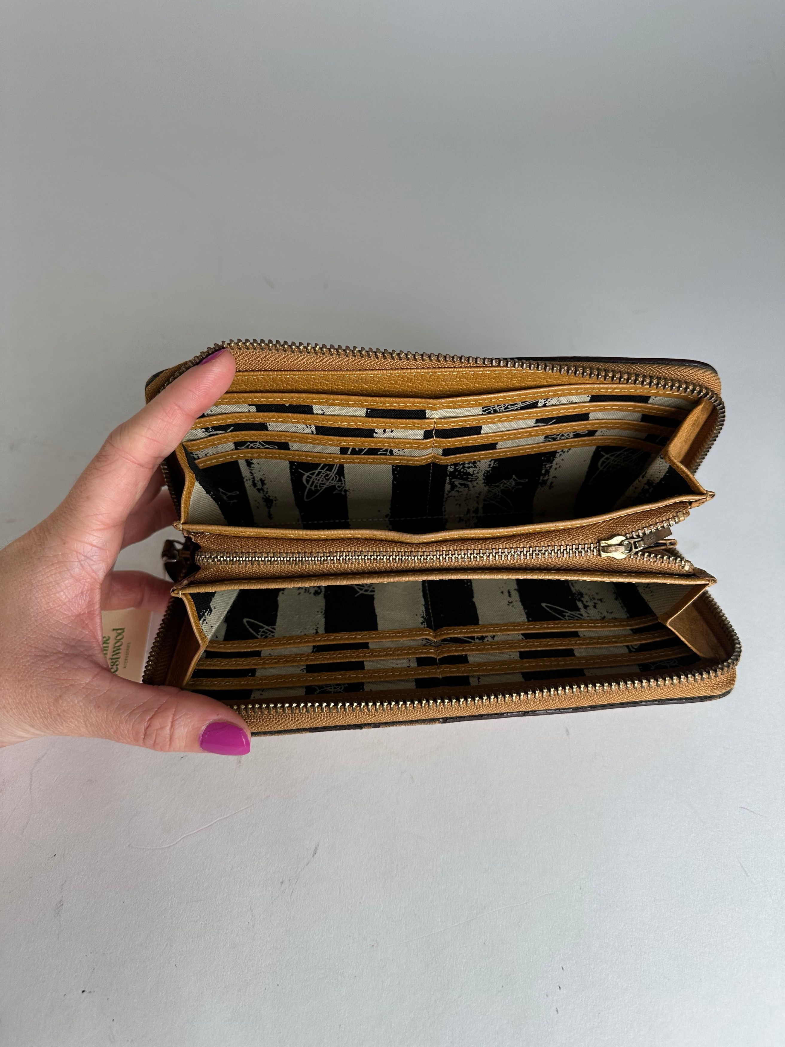 Vivienne Westwood Vintage Leather Wallet Camel Size ONE SIZE - 7 Thumbnail