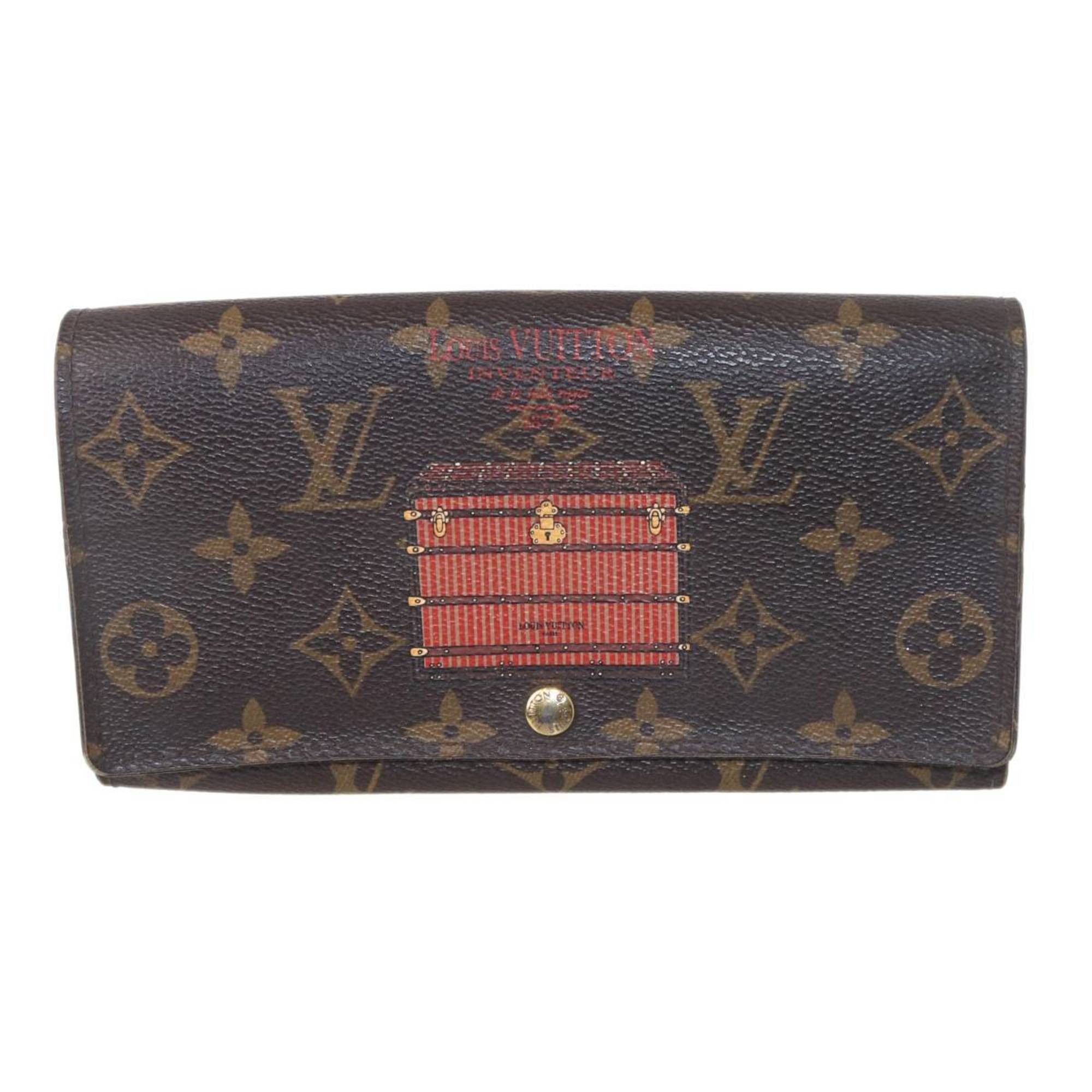 Louis Vuitton LOUIS VUITTON Portefeuille Sarah Trunk Long Wallet, Initials EMI, Monogram Brown, M60415 CA2193 Size ONE SIZE - 2 Thumbnail