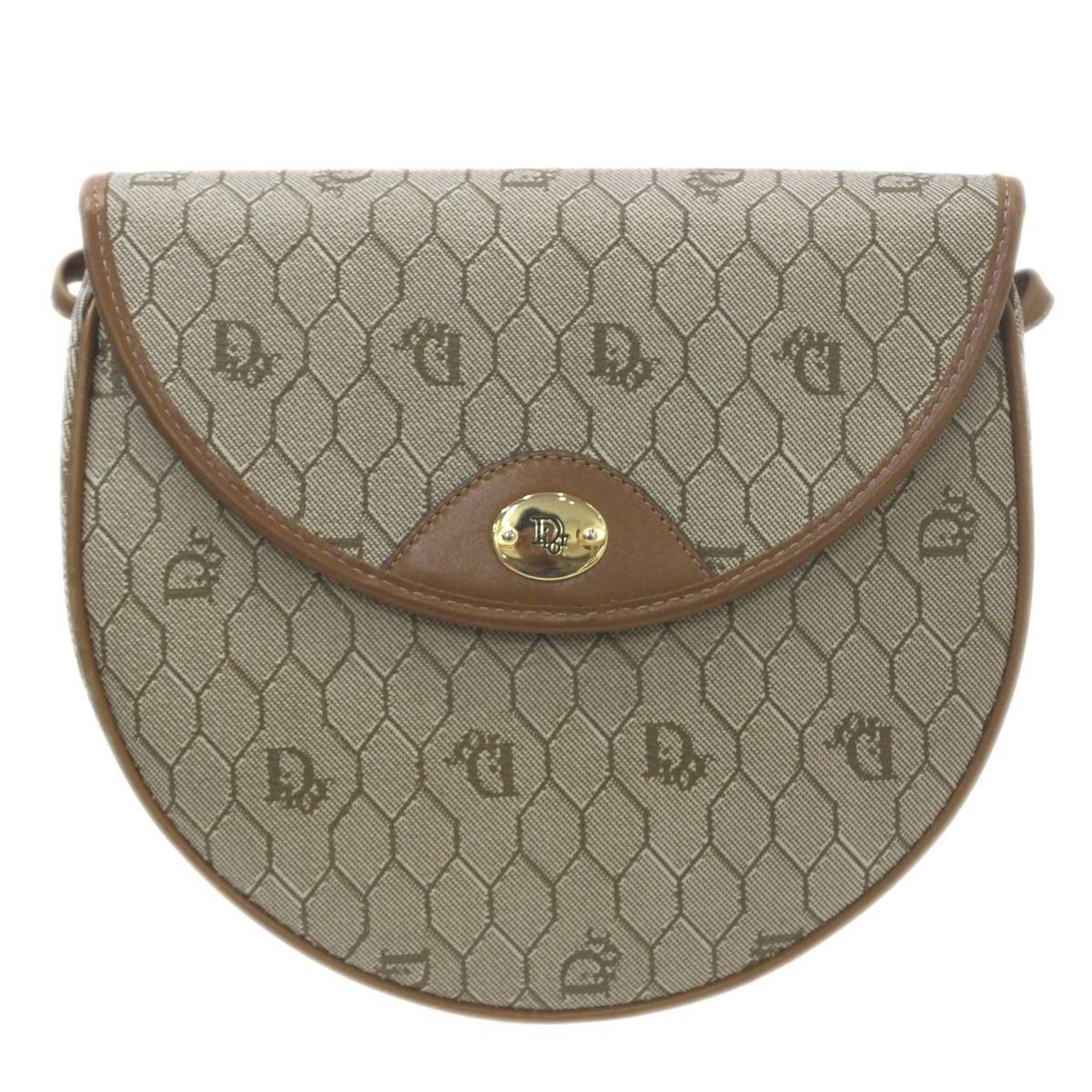 Dior Christian Dior shoulder bag, PVC and leather, beige. Size ONE SIZE - 2 Thumbnail