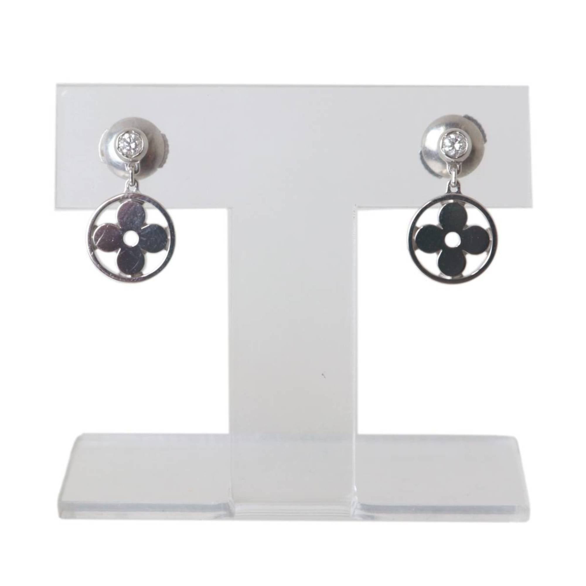 Louis Vuitton LOUIS VUITTON Monogram Idylle Diamond Earrings Q96167 Size ONE SIZE - 2 Thumbnail
