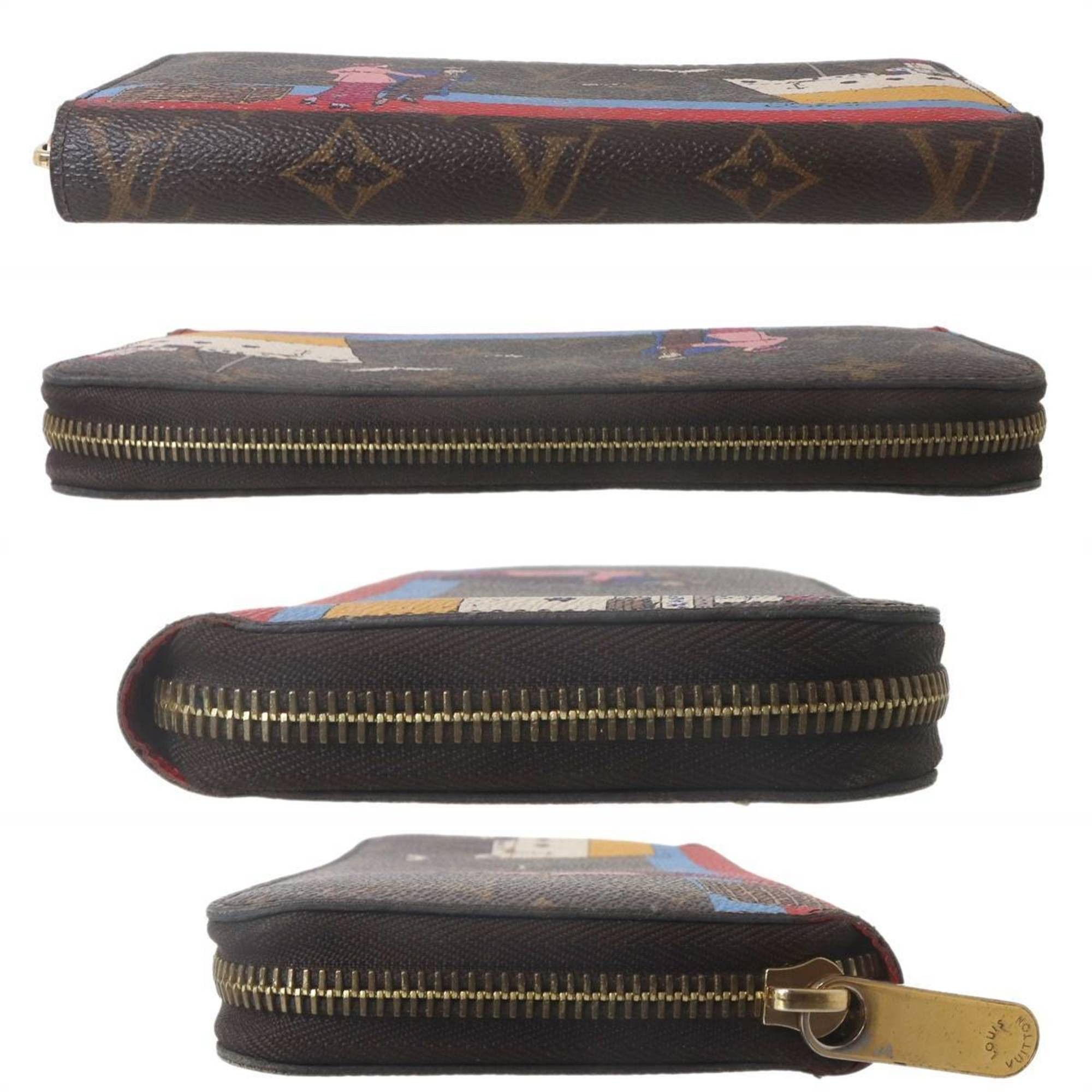 Louis Vuitton LOUIS VUITTON Zippy Wallet Atlantic Cruise Monogram Brown N41665 CA3166 Size ONE SIZE - 4 Thumbnail