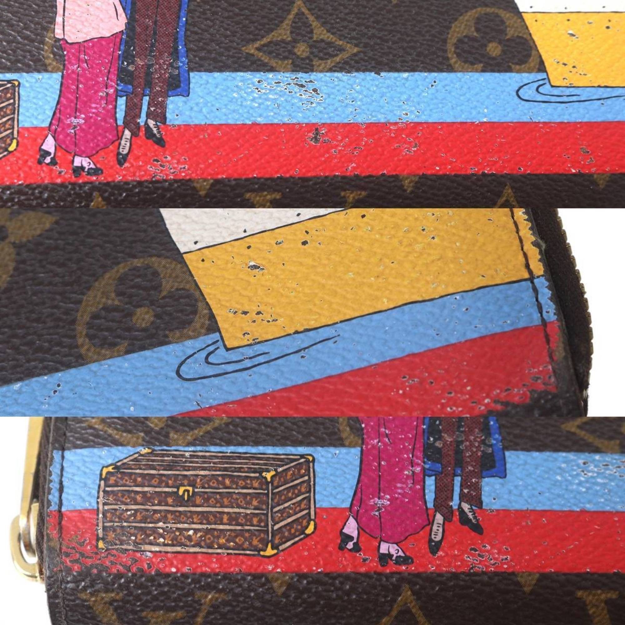 Louis Vuitton LOUIS VUITTON Zippy Wallet Atlantic Cruise Monogram Brown N41665 CA3166 Size ONE SIZE - 6 Thumbnail