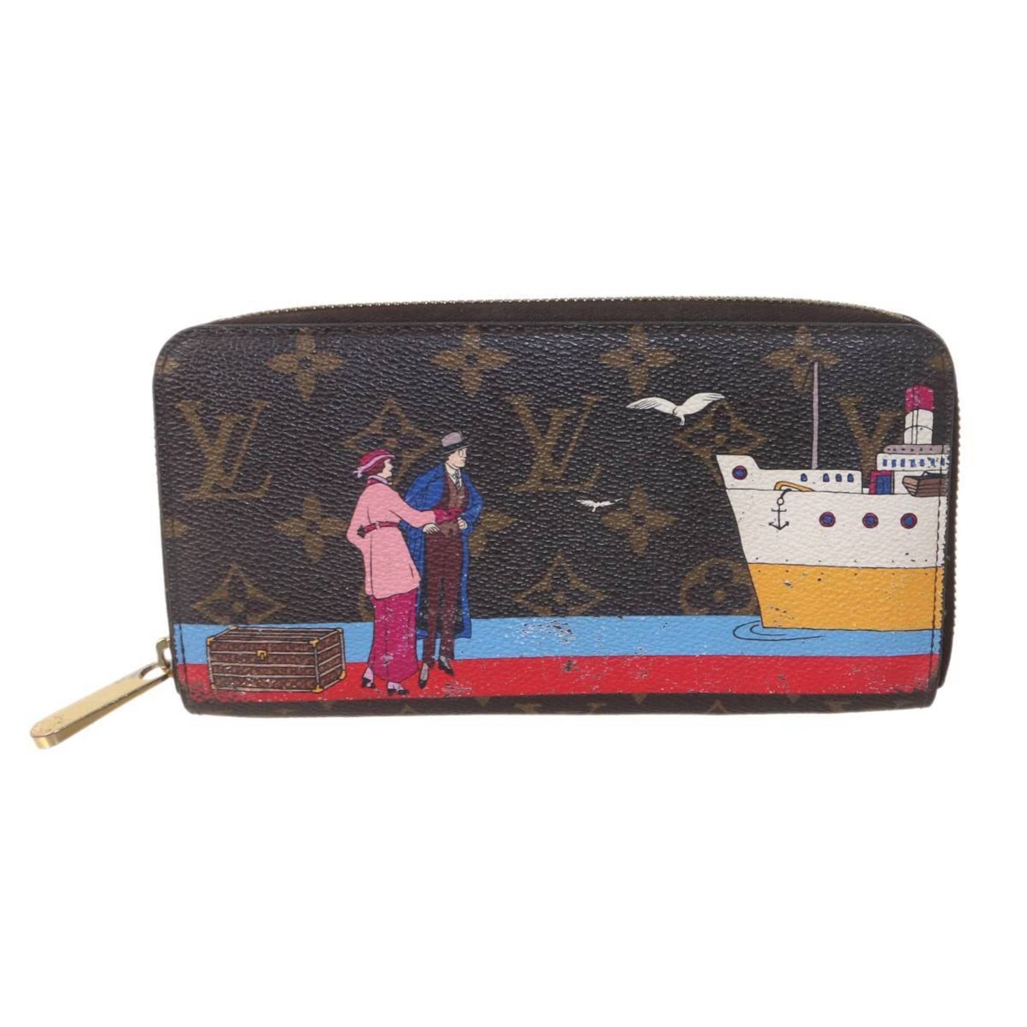 Louis Vuitton LOUIS VUITTON Zippy Wallet Atlantic Cruise Monogram Brown N41665 CA3166 Size ONE SIZE - 2 Thumbnail