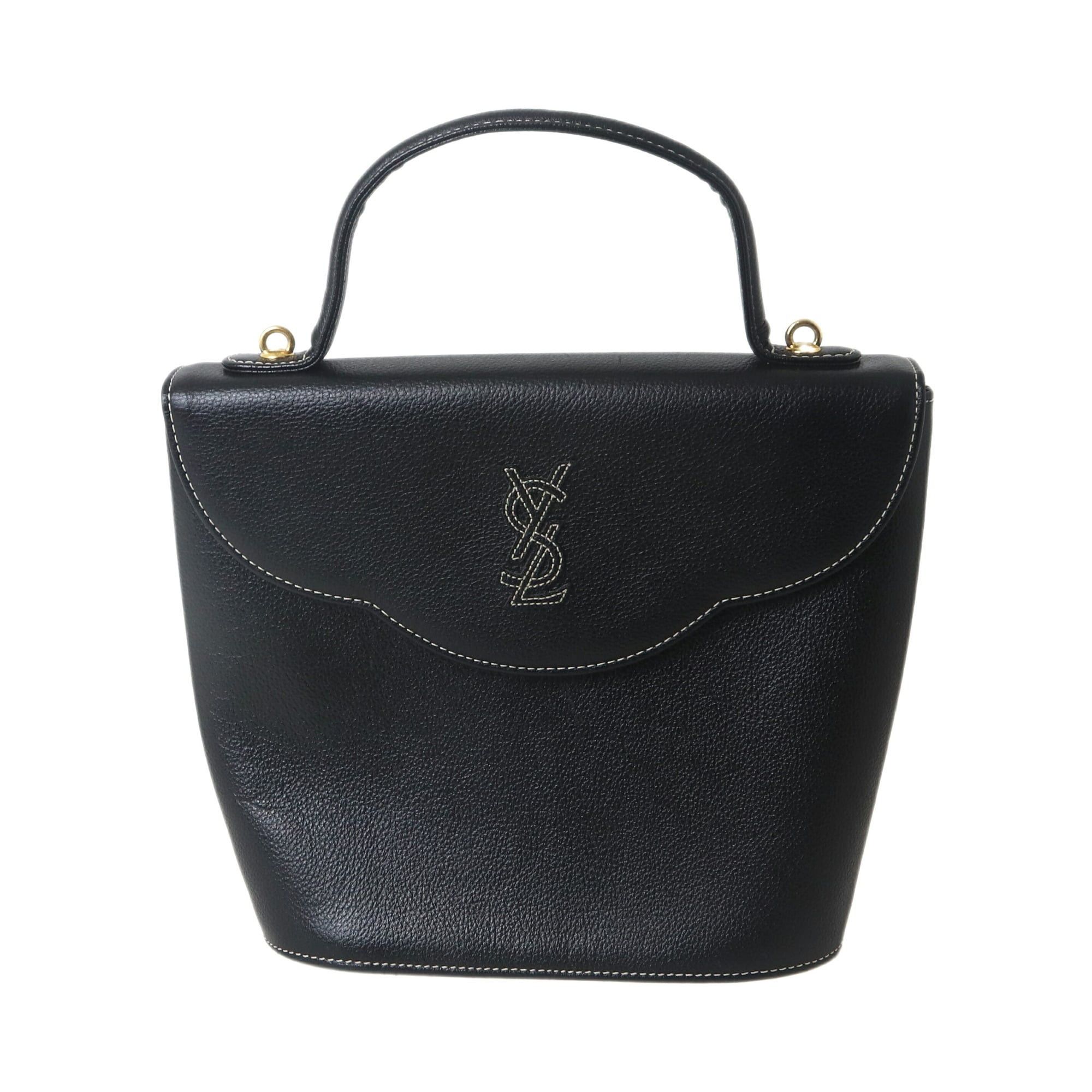 Yves Saint Laurent Yves Saint Laurent handbag, leather, black. Size ONE SIZE - 2 Thumbnail