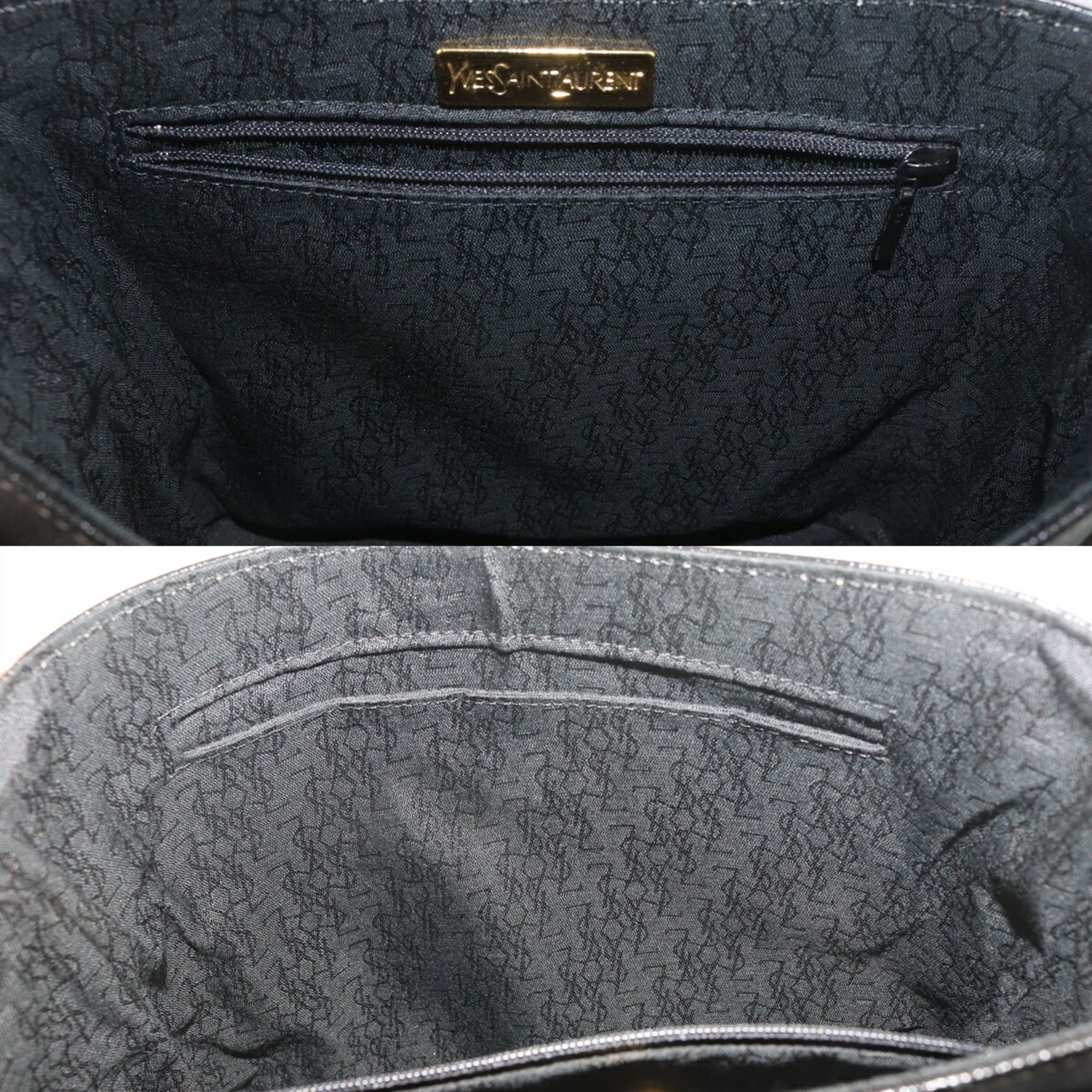 Yves Saint Laurent Yves Saint Laurent handbag, leather, black. Size ONE SIZE - 9 Thumbnail