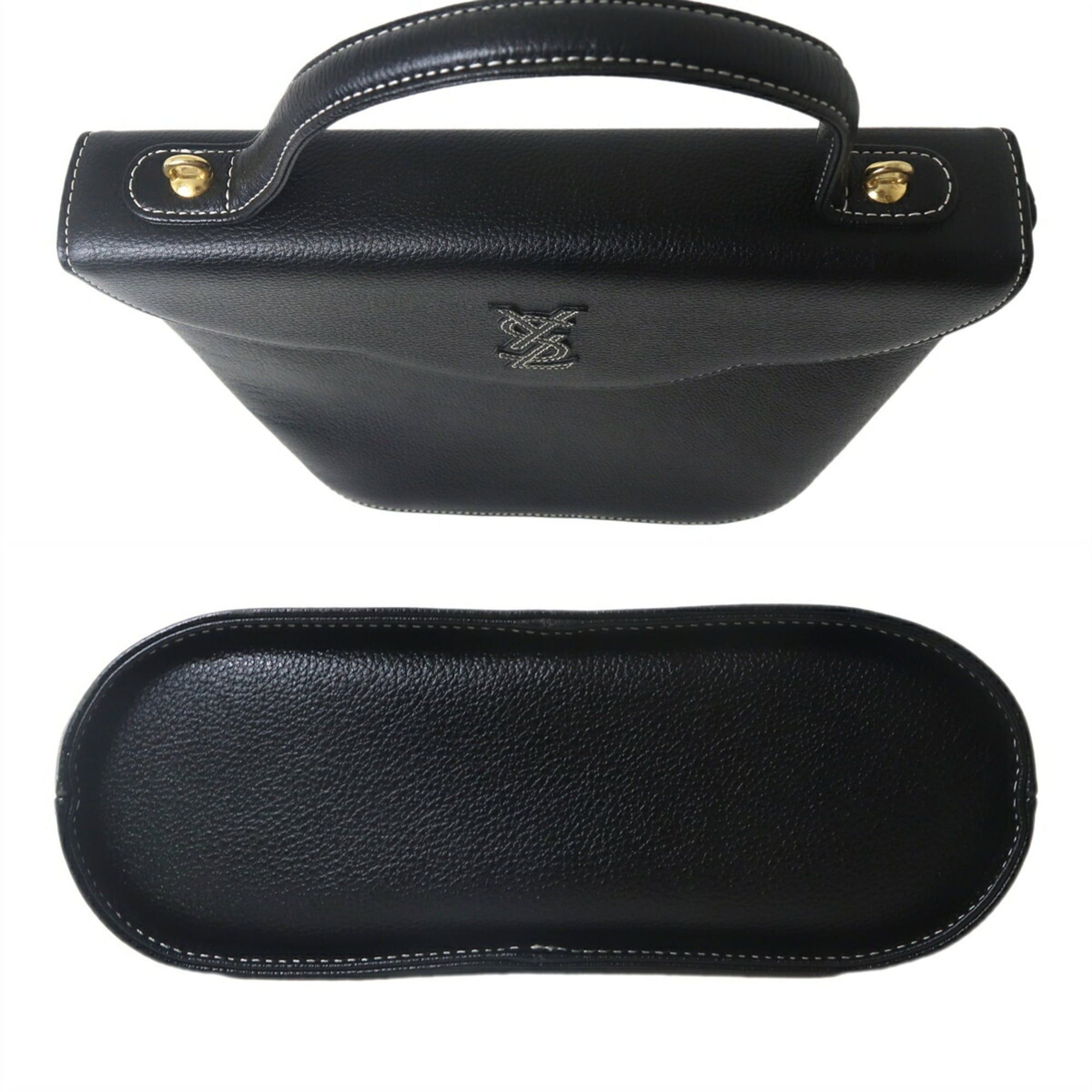 Yves Saint Laurent Yves Saint Laurent handbag, leather, black. Size ONE SIZE - 5 Thumbnail