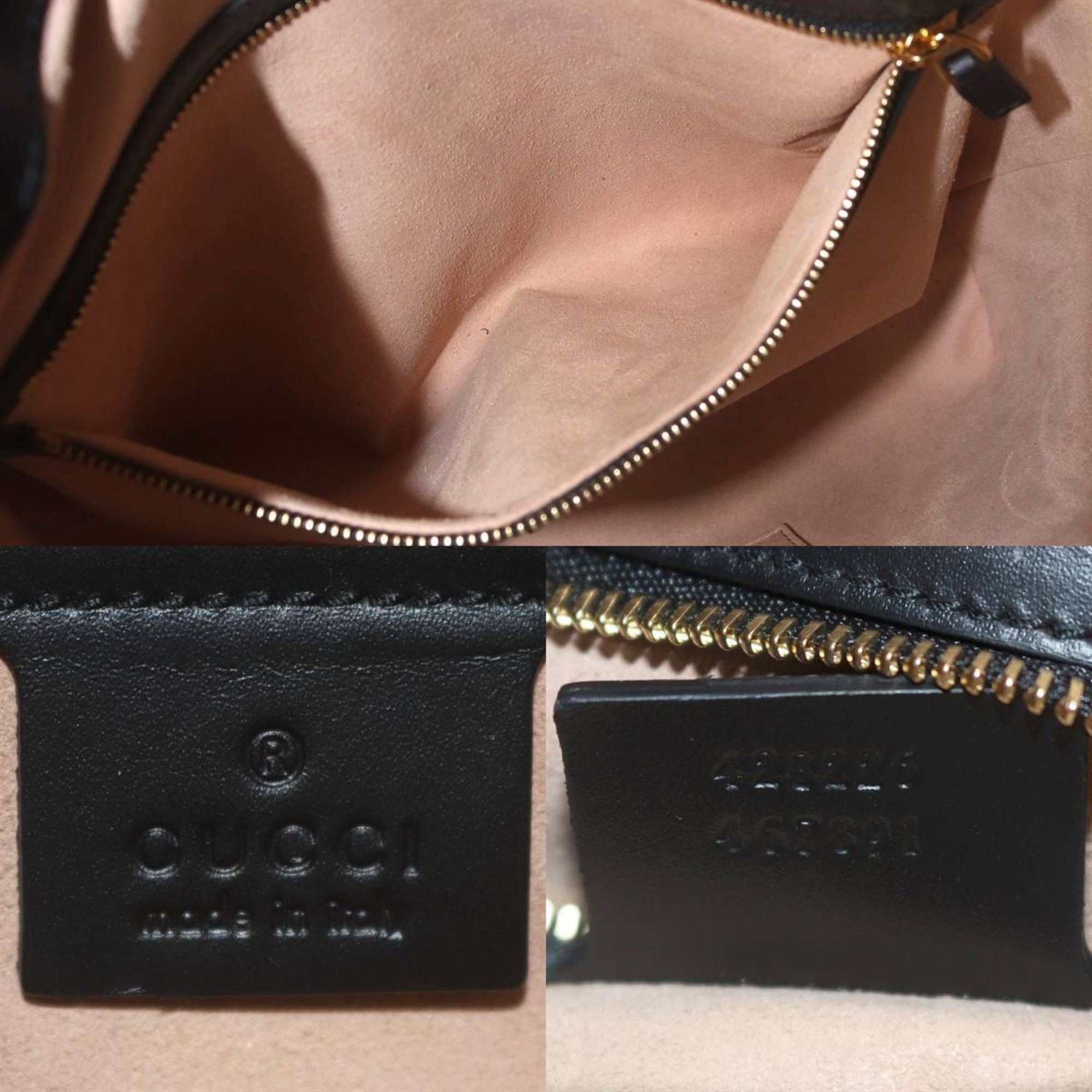 Gucci Gucci Handbag Shoulder Bag Guccissima Black 428226 Size ONE SIZE - 10 Thumbnail