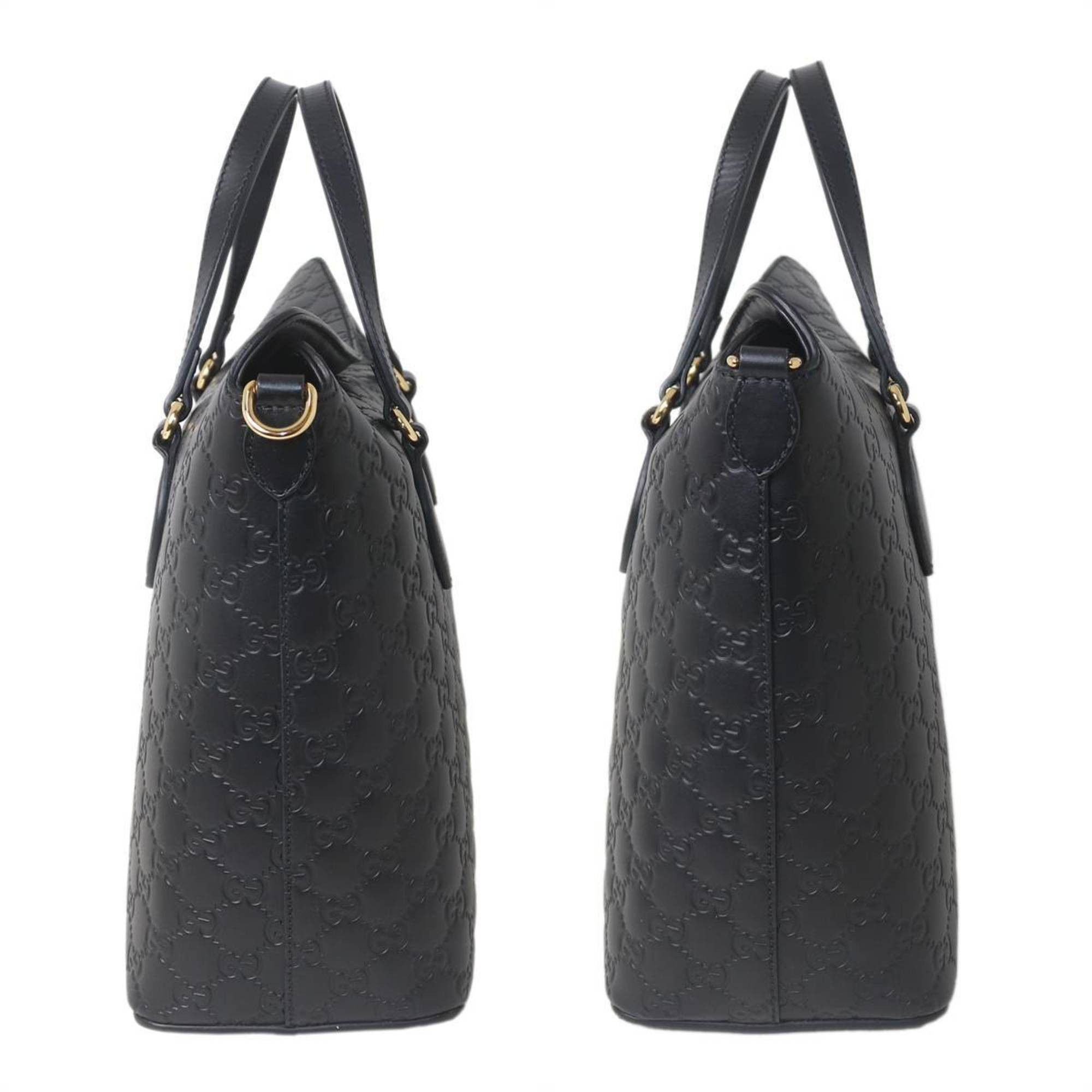 Gucci Gucci Handbag Shoulder Bag Guccissima Black 428226 Size ONE SIZE - 4 Thumbnail