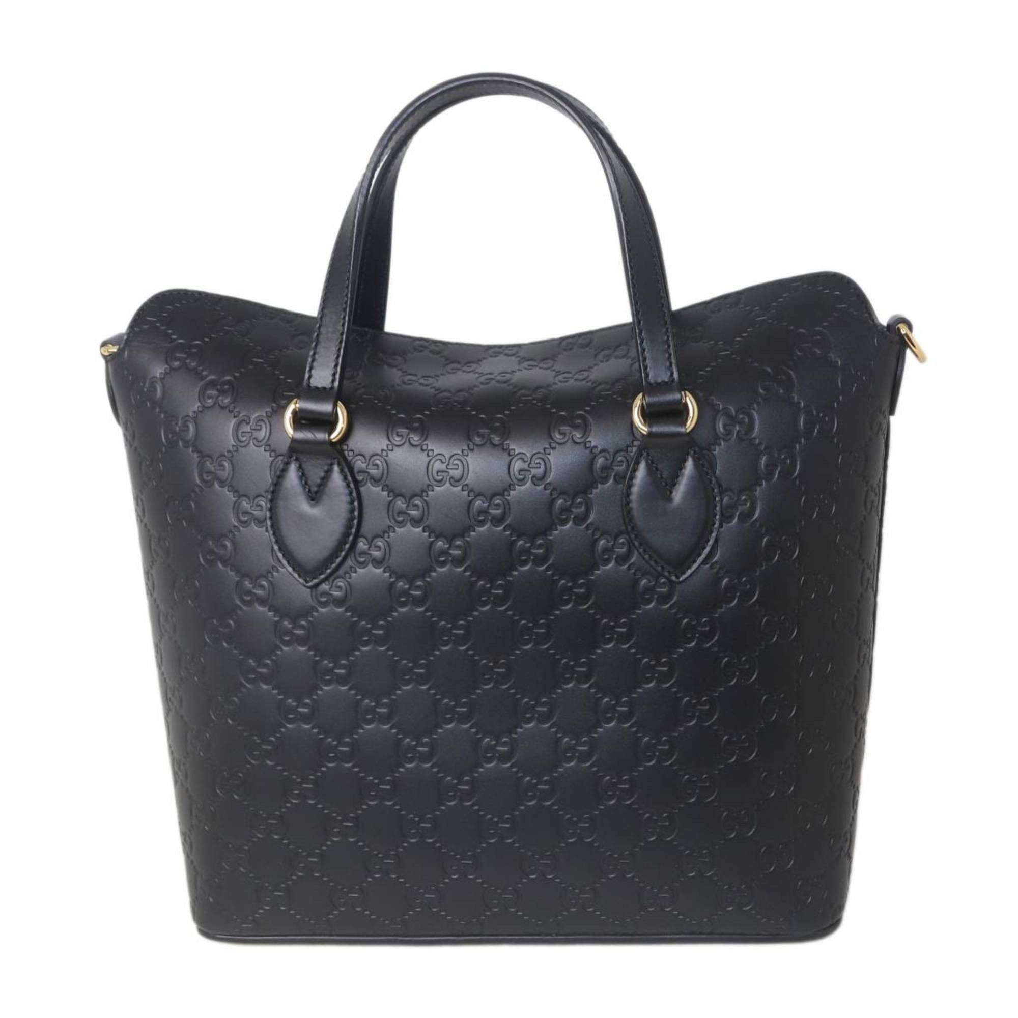 Gucci Gucci Handbag Shoulder Bag Guccissima Black 428226 Size ONE SIZE - 3 Thumbnail