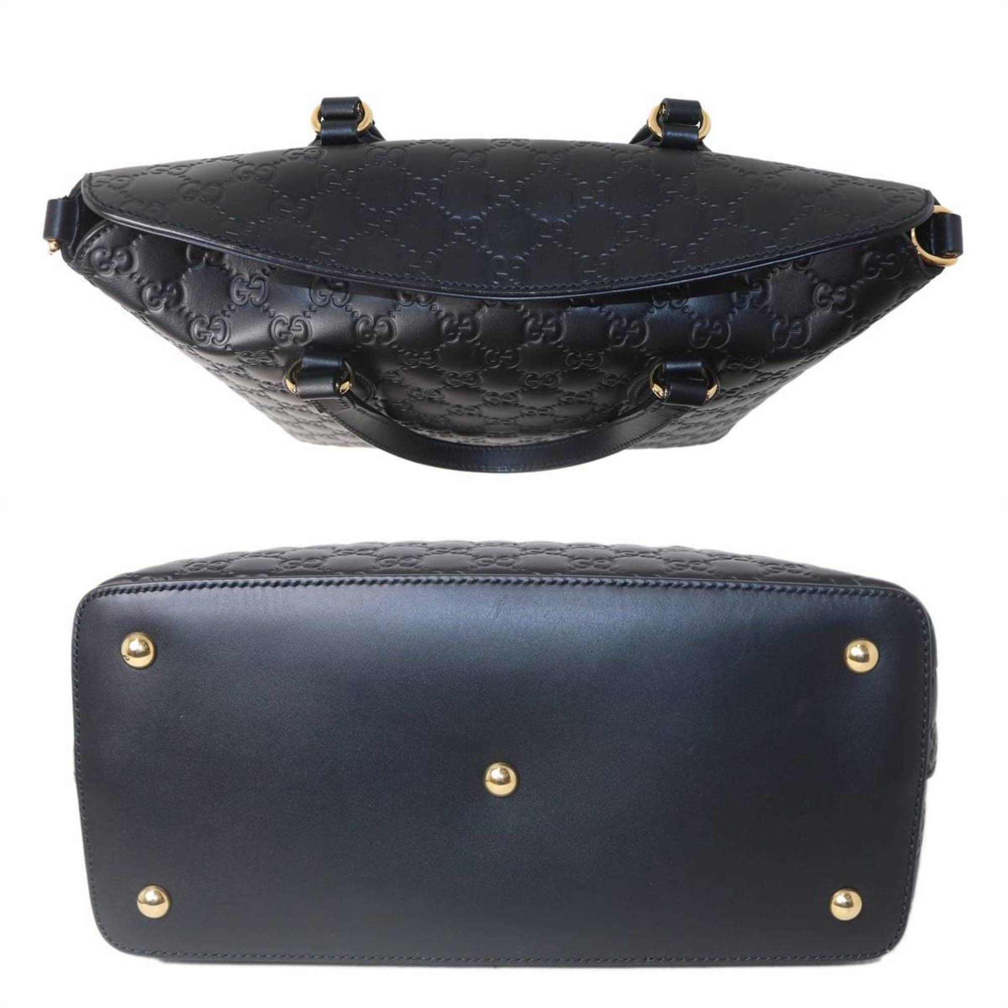 Gucci Gucci Handbag Shoulder Bag Guccissima Black 428226 Size ONE SIZE - 5 Thumbnail