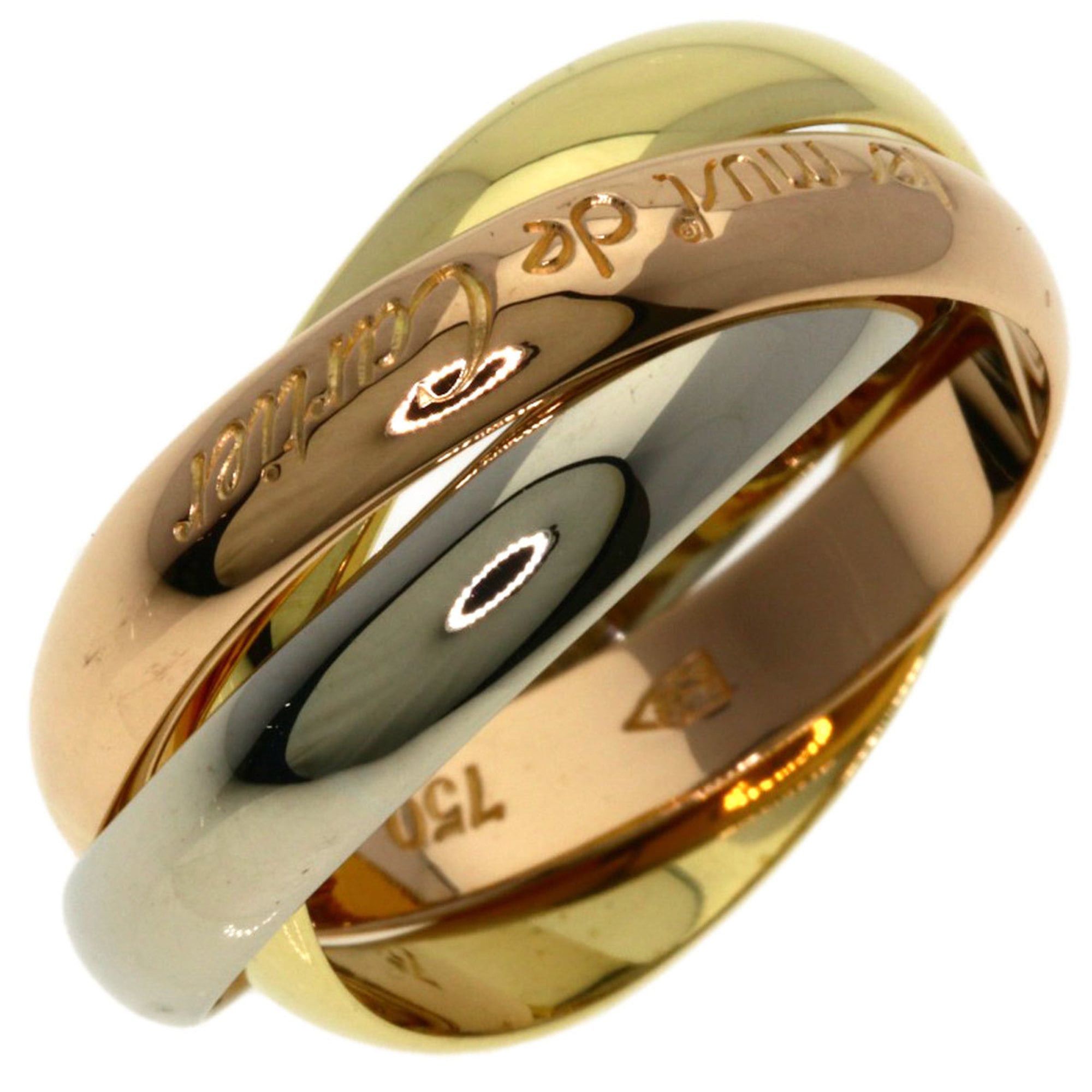 Cartier Cartier Trinity #51 Ring - 18K Yellow Gold/18K White Pink Gold Women's CARTIER Size ONE SIZE - 2 Thumbnail