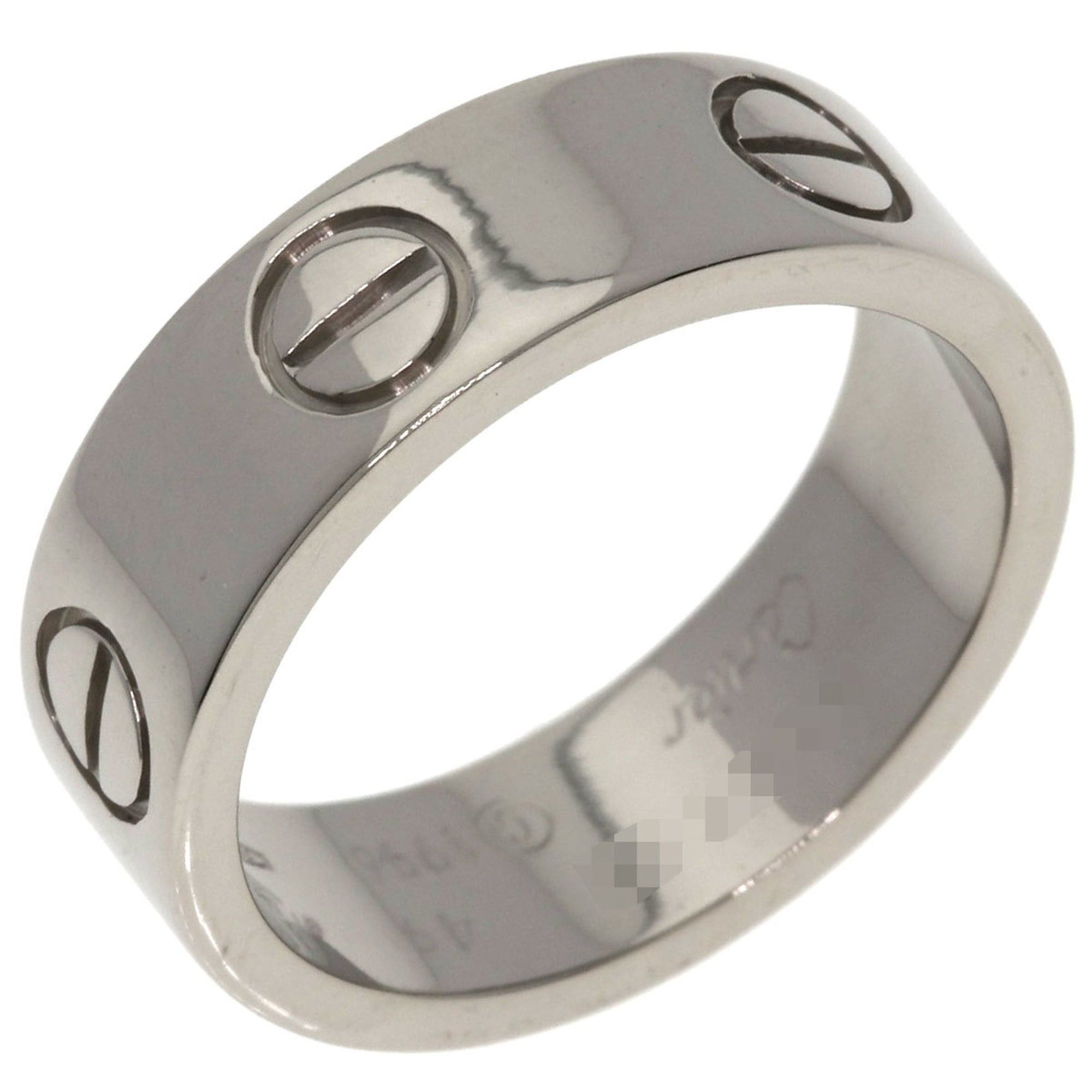 Cartier Cartier Love Ring #49, 18K White Gold, Women's Ring, CARTIER Size ONE SIZE - 2 Thumbnail