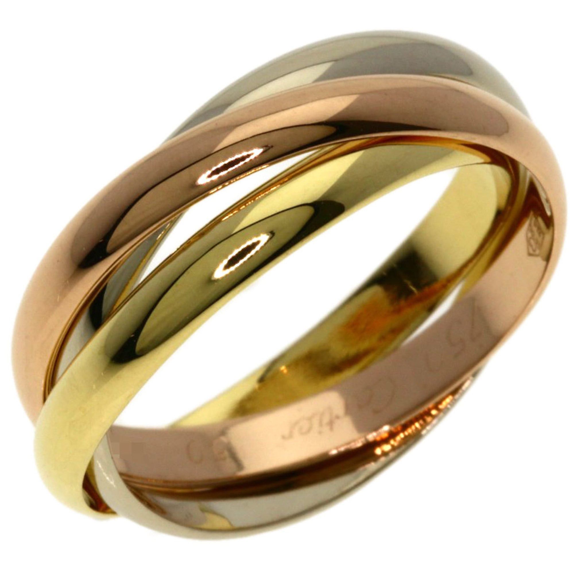 Cartier Cartier Trinity SM #50 Ring - 18K Yellow Gold/18K White Pink Gold Women's CARTIER Size ONE SIZE - 2 Thumbnail
