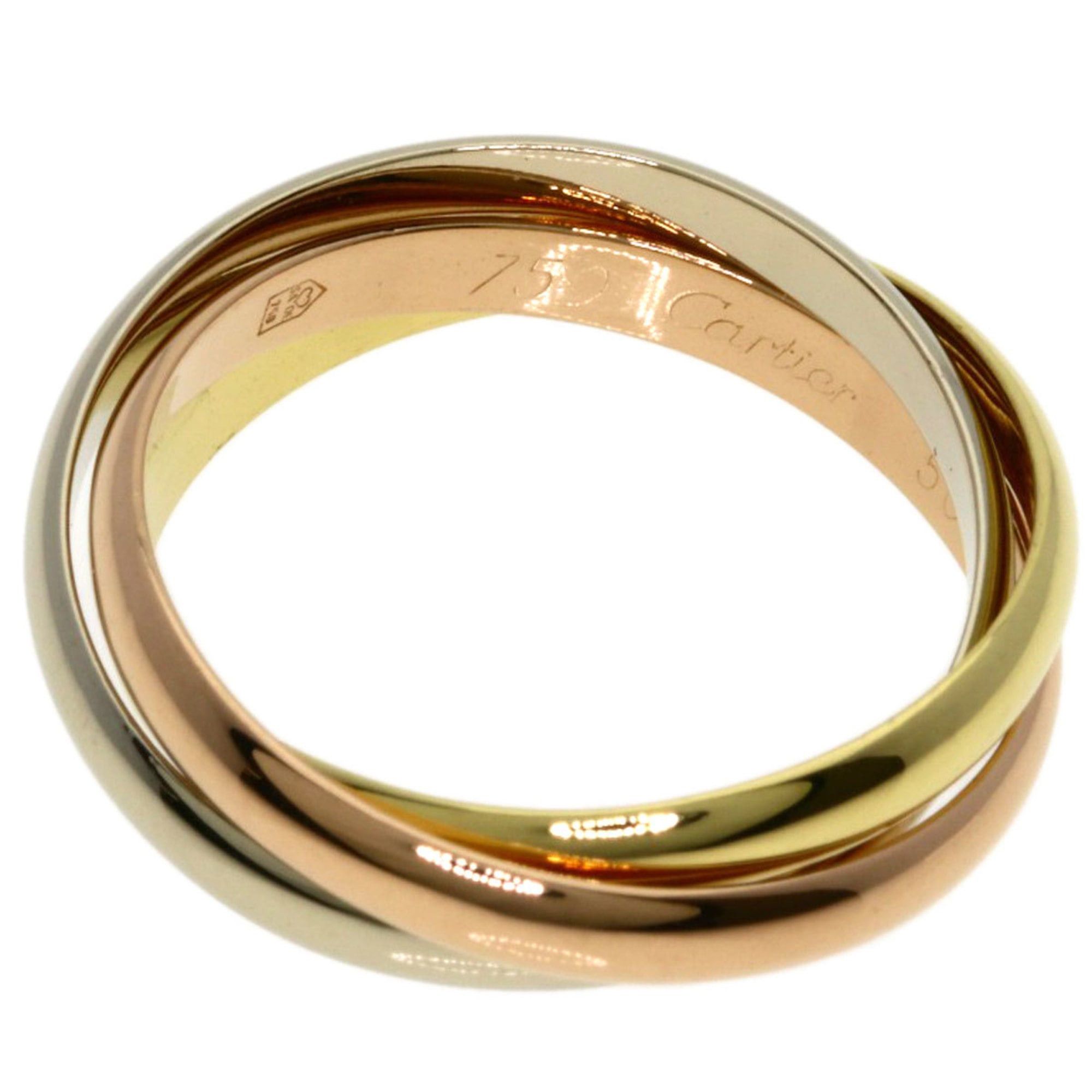 Cartier Cartier Trinity SM #50 Ring - 18K Yellow Gold/18K White Pink Gold Women's CARTIER Size ONE SIZE - 3 Thumbnail