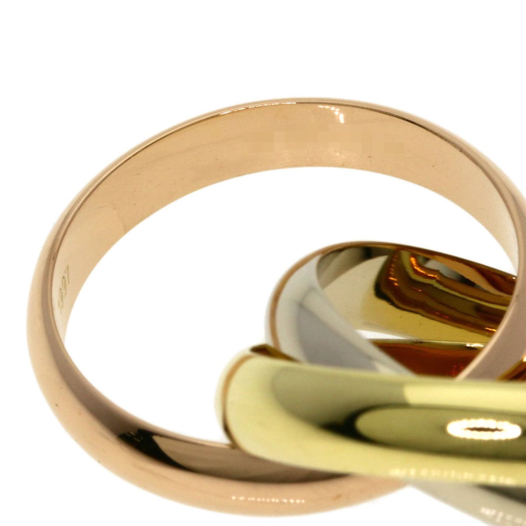Cartier Cartier Trinity #52 Ring - 18K Yellow Gold/18K White Pink Gold Women's CARTIER Size ONE SIZE - 4 Thumbnail